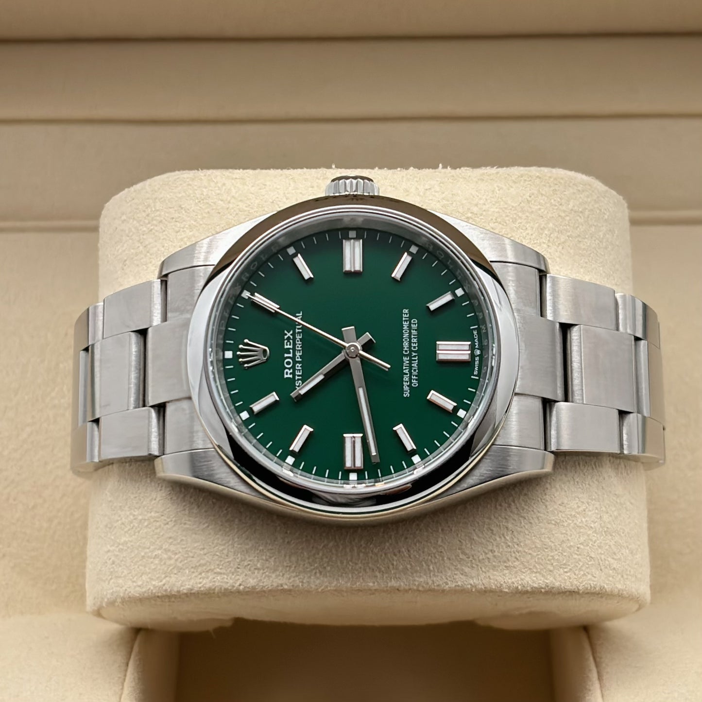 2025 Brand New Rolex - 126000-0005 Oyster Perpetual 36 Stainless Steel / Green