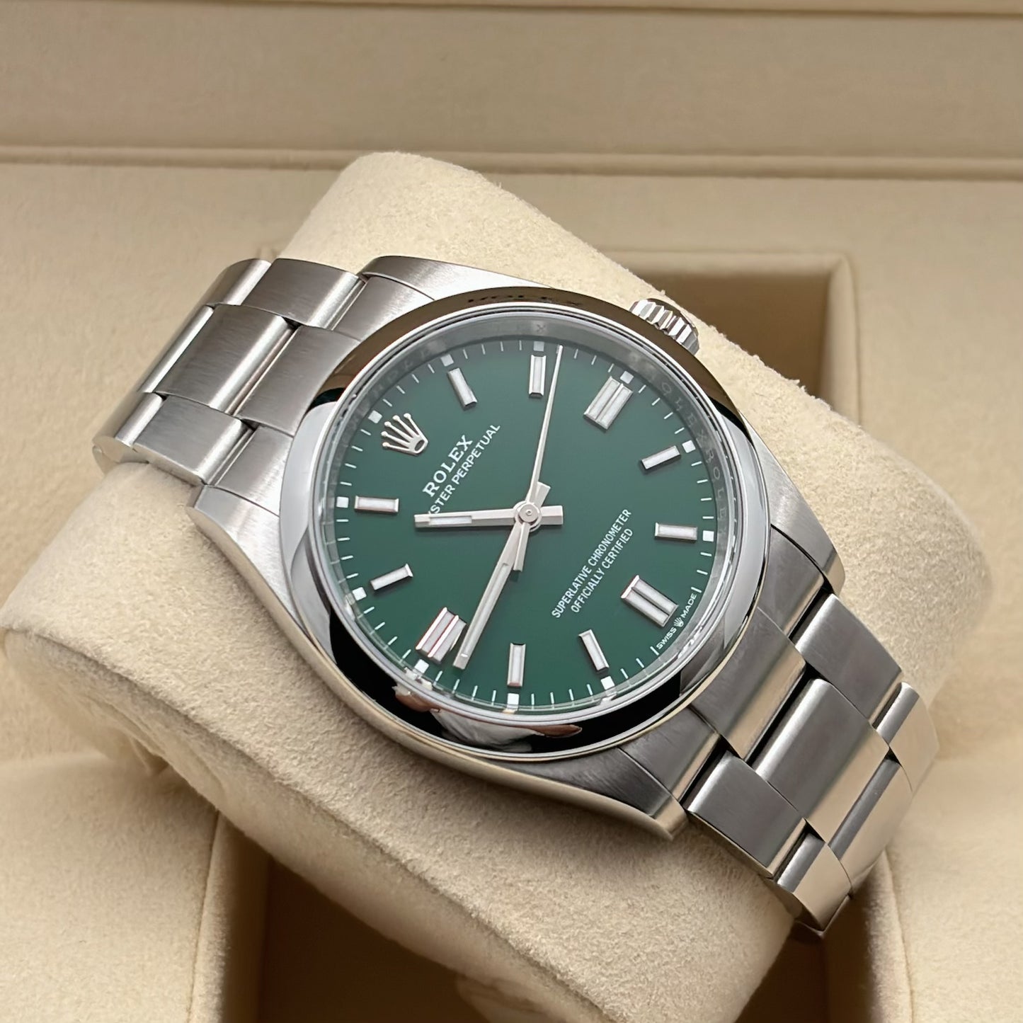 2025 Brand New Rolex - 126000-0005 Oyster Perpetual 36 Stainless Steel / Green