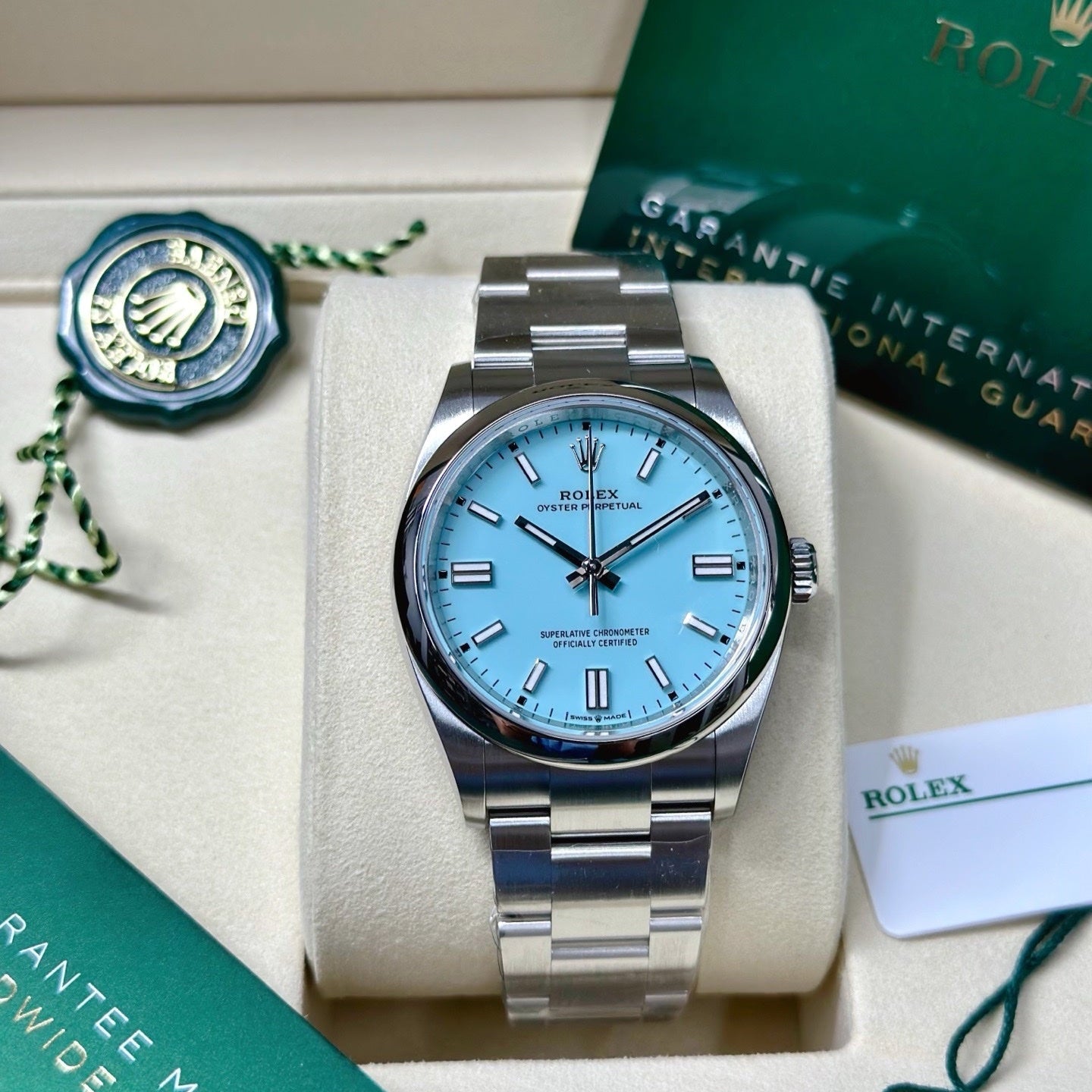 2025 Brand New Rolex - 126000-0006 Oyster Perpetual 36 Stainless Steel / Turquoise