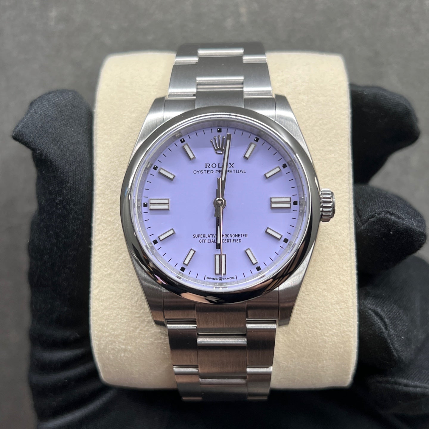 2025 Brand New Rolex - 126000-0013 Oyster Perpetual 36 Stainless Steel / Lavender
