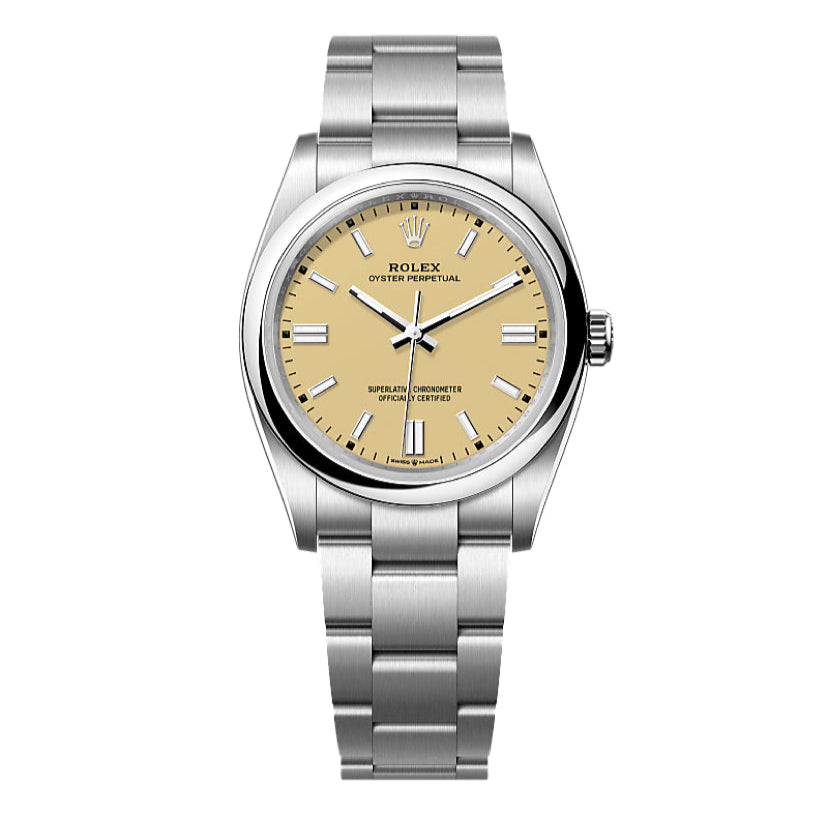 2025 Brand New Rolex - 126000-0012 Oyster Perpetual 36 Stainless Steel / Beige