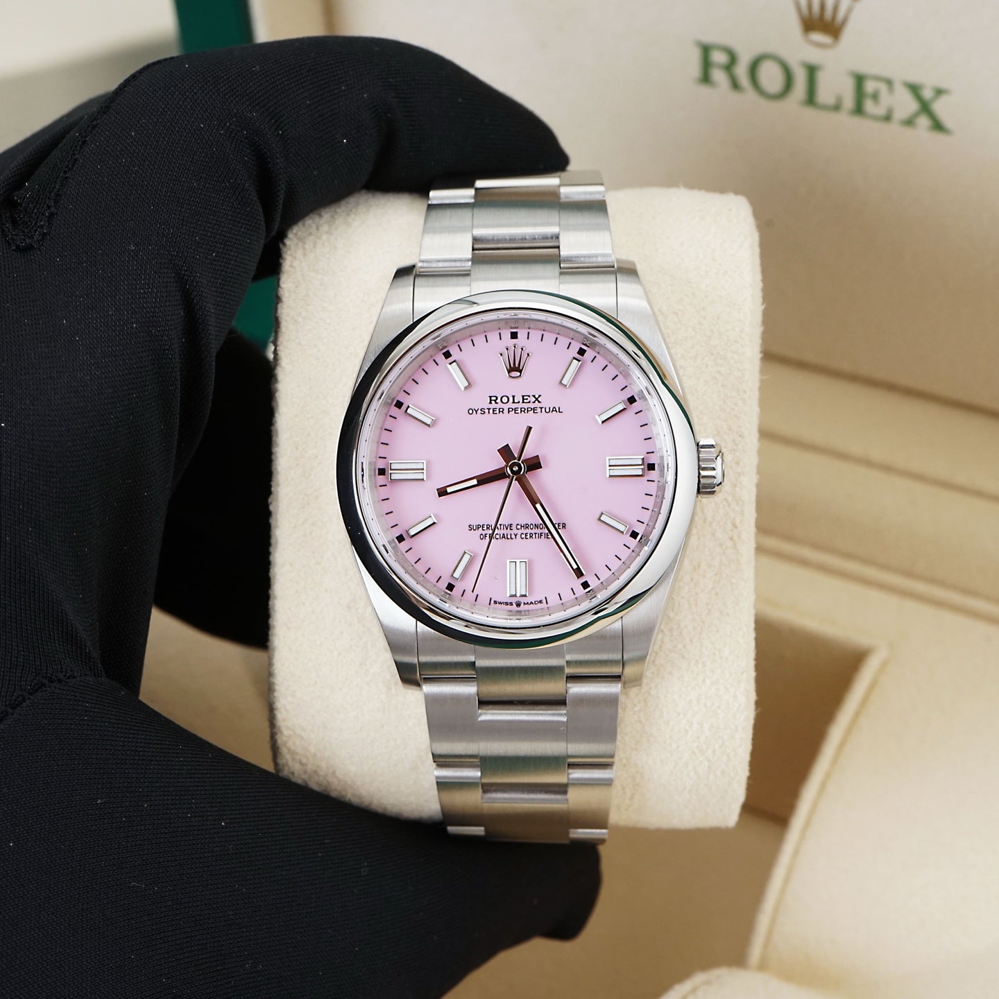2025 Brand New Rolex - 126000-0008 Oyster Perpetual 36 Stainless Steel / Pink