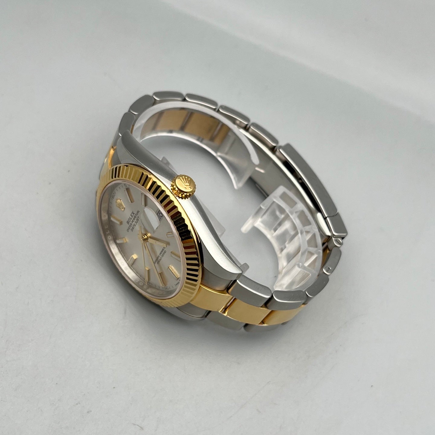 2024 Pre-owned Rolex - 126333-0001 Datejust 41 Rolesor Yellow Fluted / Oyster / Silver