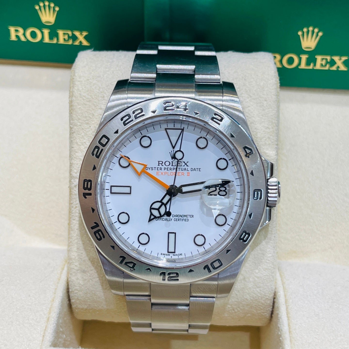 2020 Pre-owned Rolex - 216570-0001 Explorer II Stainless Steel / White