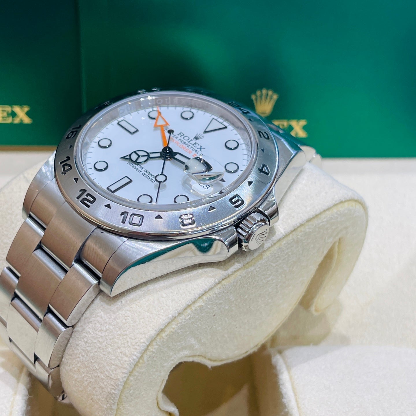 2020 Pre-owned Rolex - 216570-0001 Explorer II Stainless Steel / White
