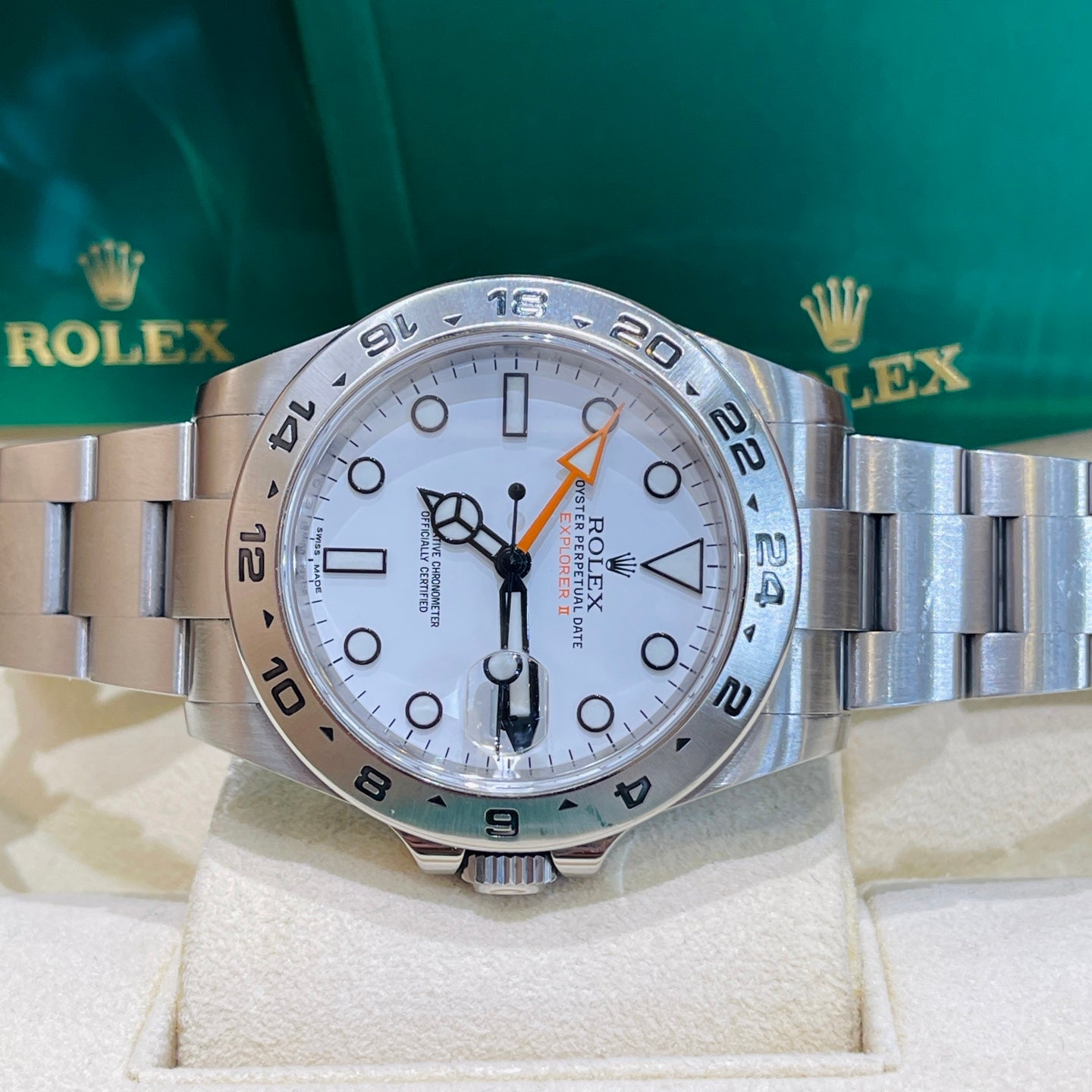 2020 Pre-owned Rolex - 216570-0001 Explorer II Stainless Steel / White
