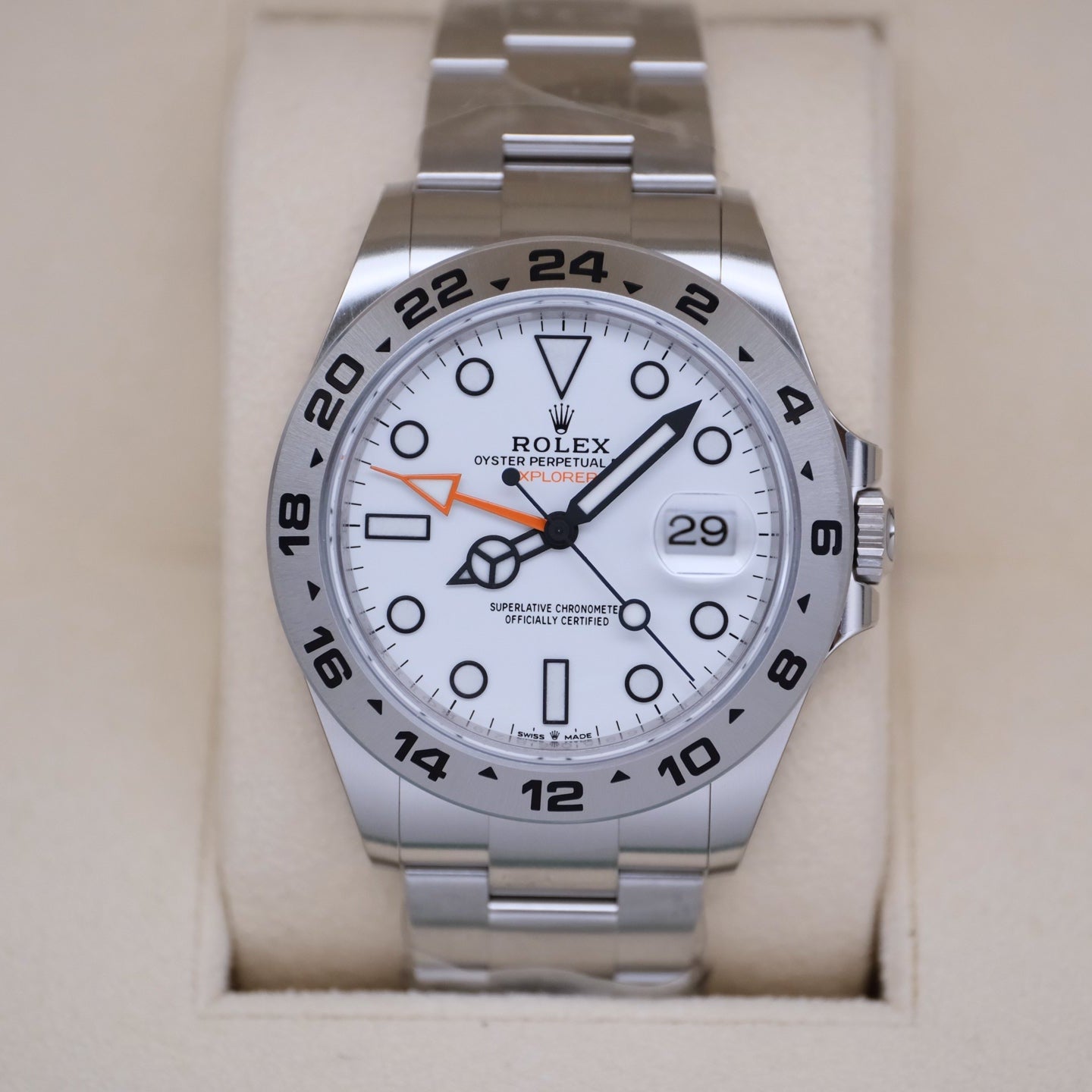 2025 Brand New Rolex - 226570-0001 Explorer II Stainless Steel / White