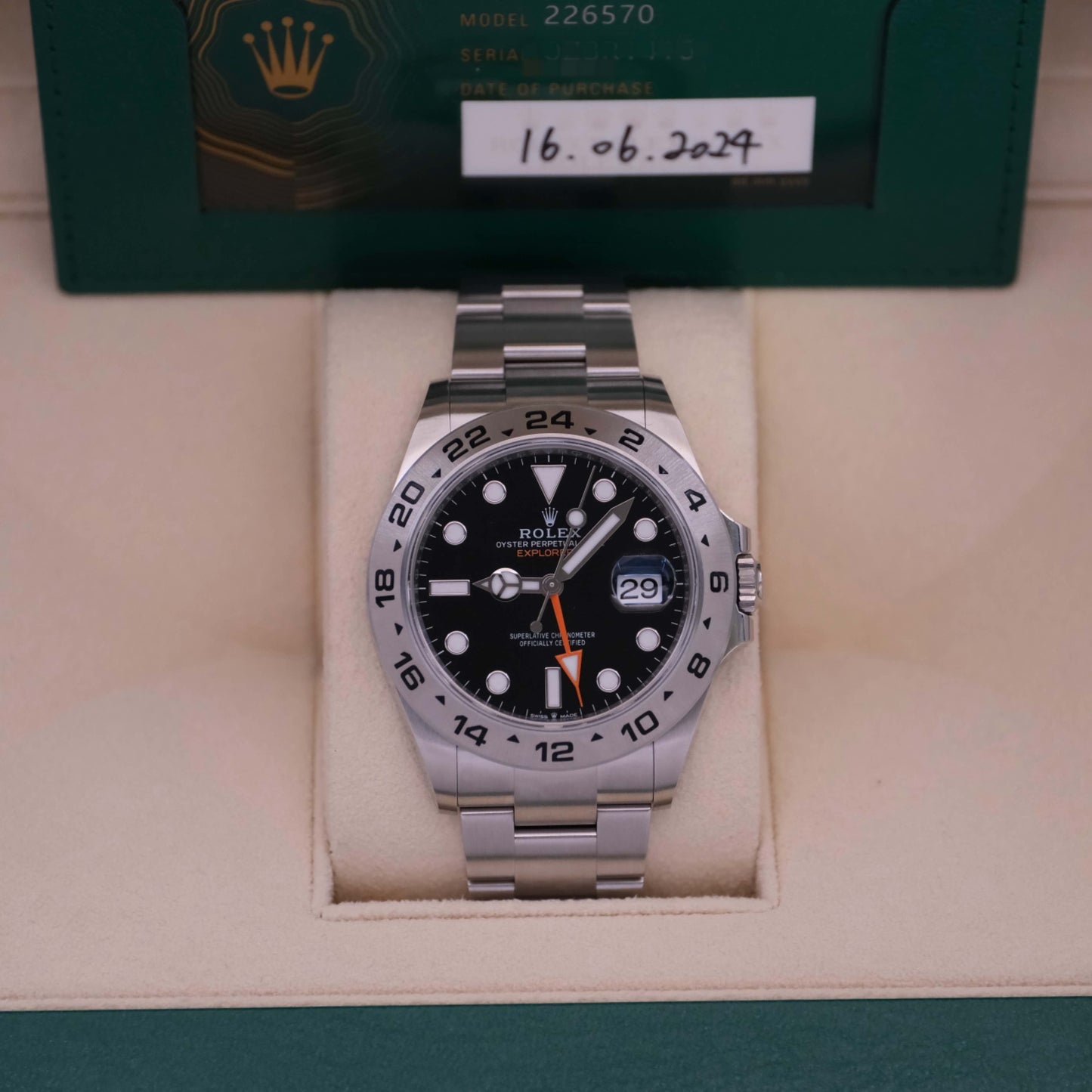 2024 Like New Rolex - 226570-0002 Explorer II Stainless Steel / Black