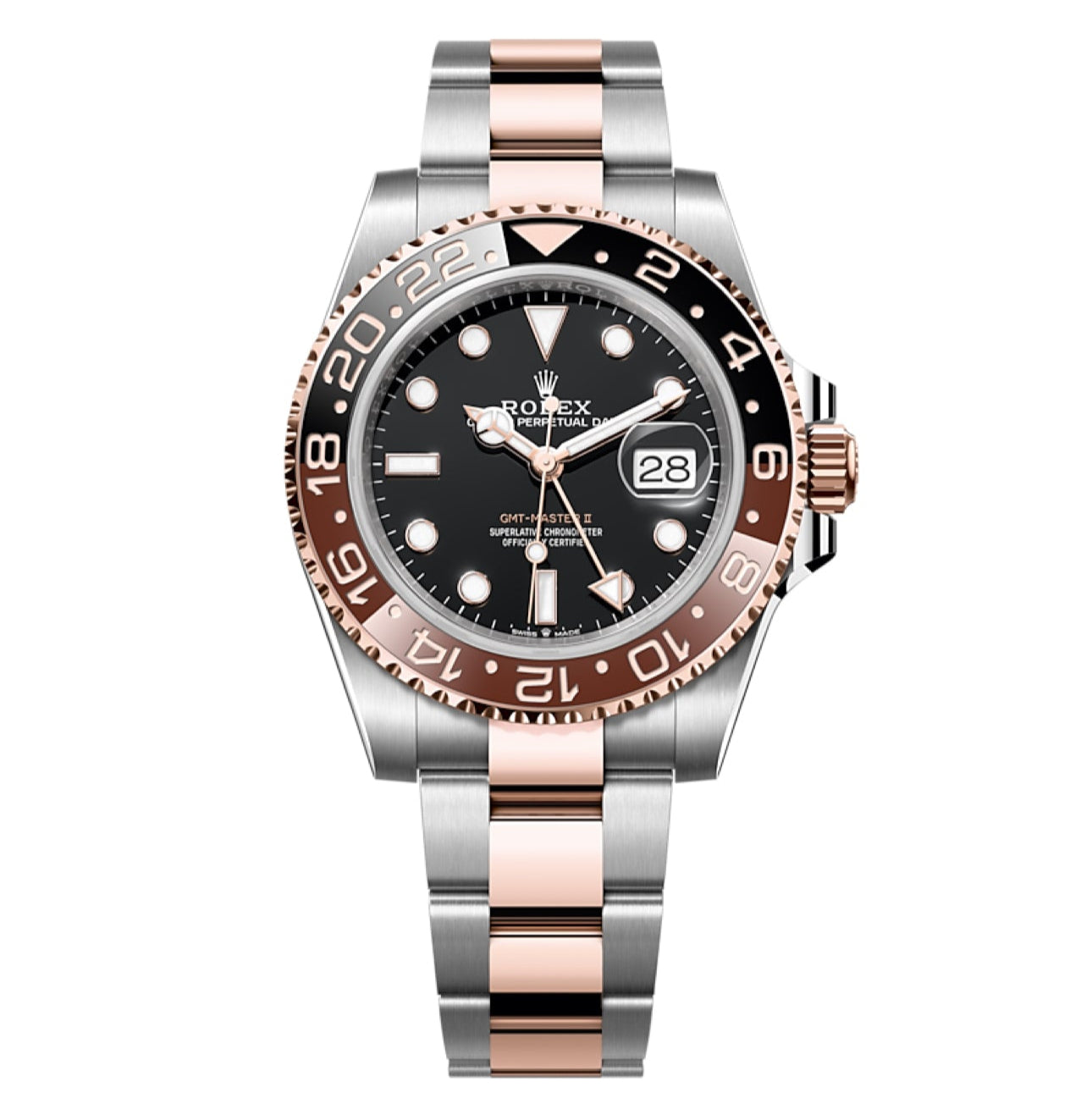 2025 Brand New Rolex - 126711CHNR-0002 GMT-Master II Stainless Steel / Everose / CHNR / Oyster