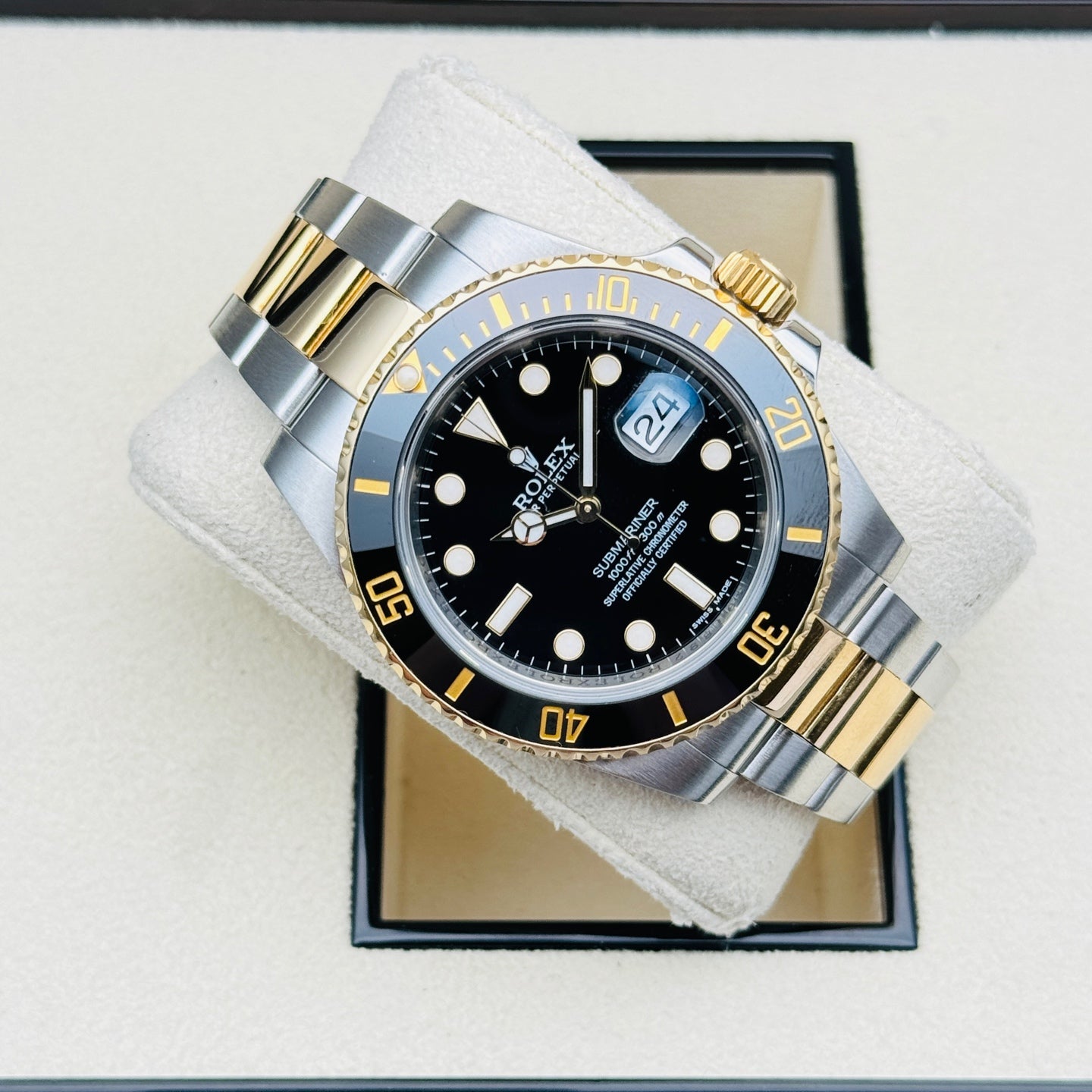 2018 Pre-owned Rolex - 116613ln-0001 Submariner Date Rolesor / Black / Cerachrom