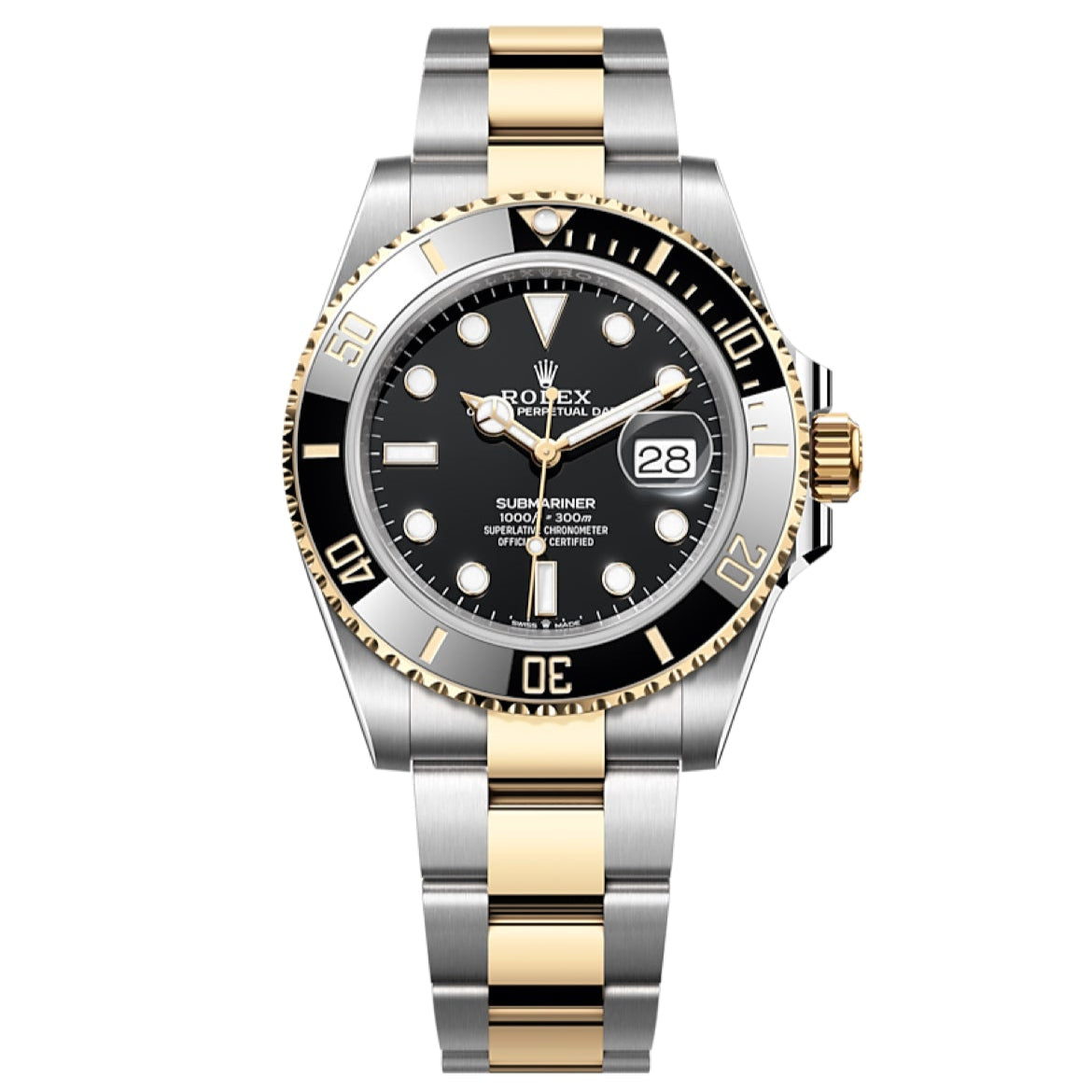 2025 Brand New Rolex - 126613LN-0002 Submariner Date 41 Stainless Steel / Yellow Gold / Black