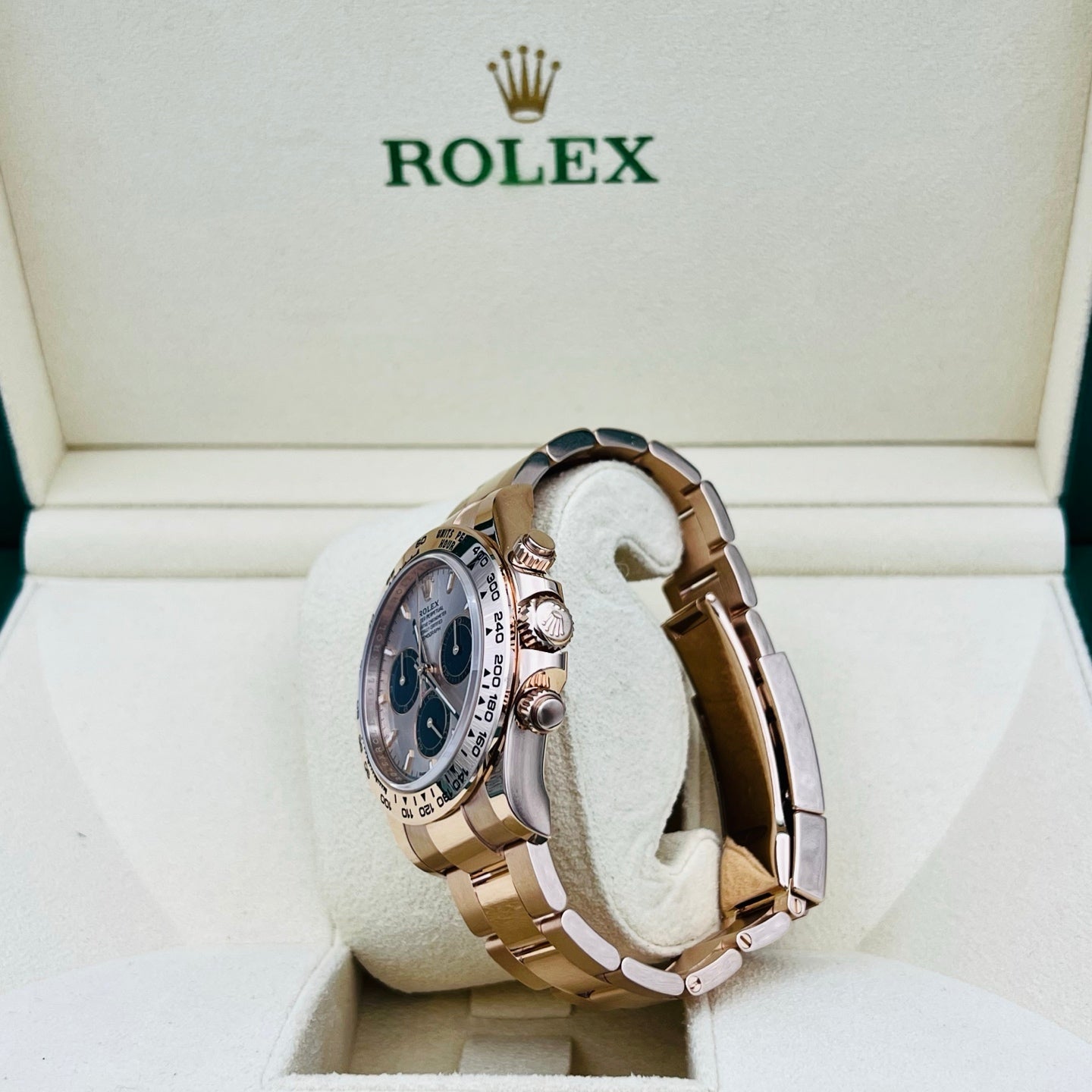 2025 Brand New Rolex - 126505-0003 Cosmograph Daytona Everose / Sundust - Black / Oyster