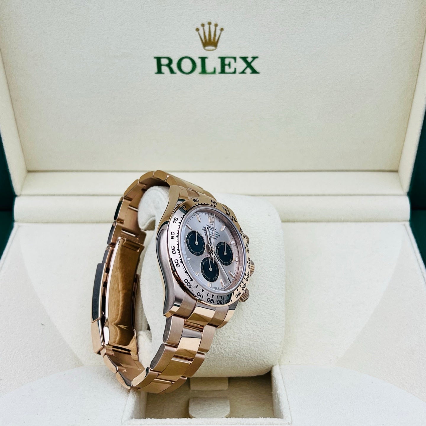 2025 Brand New Rolex - 126505-0003 Cosmograph Daytona Everose / Sundust - Black / Oyster