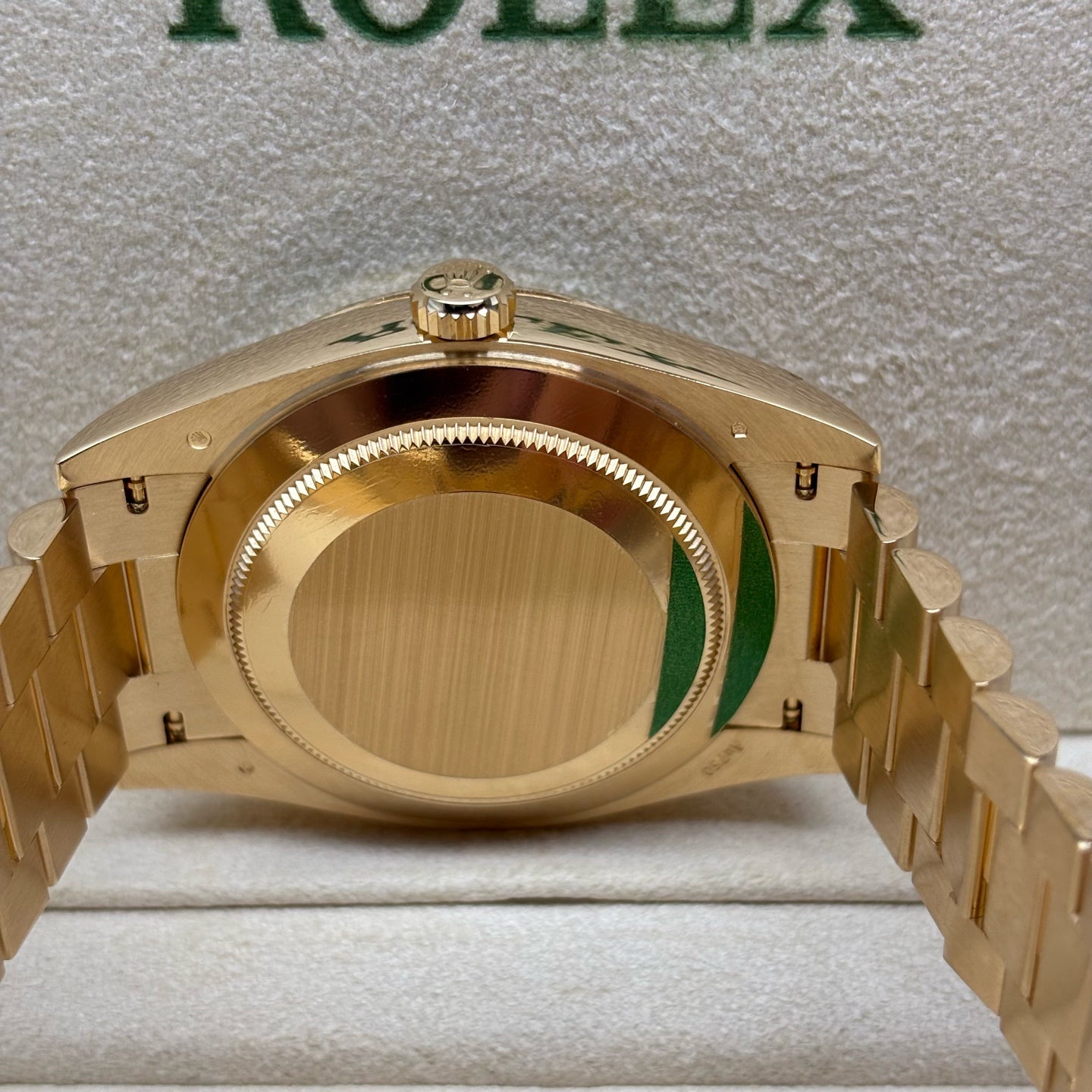 2025 Brand New Rolex - 228238-0004 Day-Date 40 Yellow Gold / Black - Baguette
