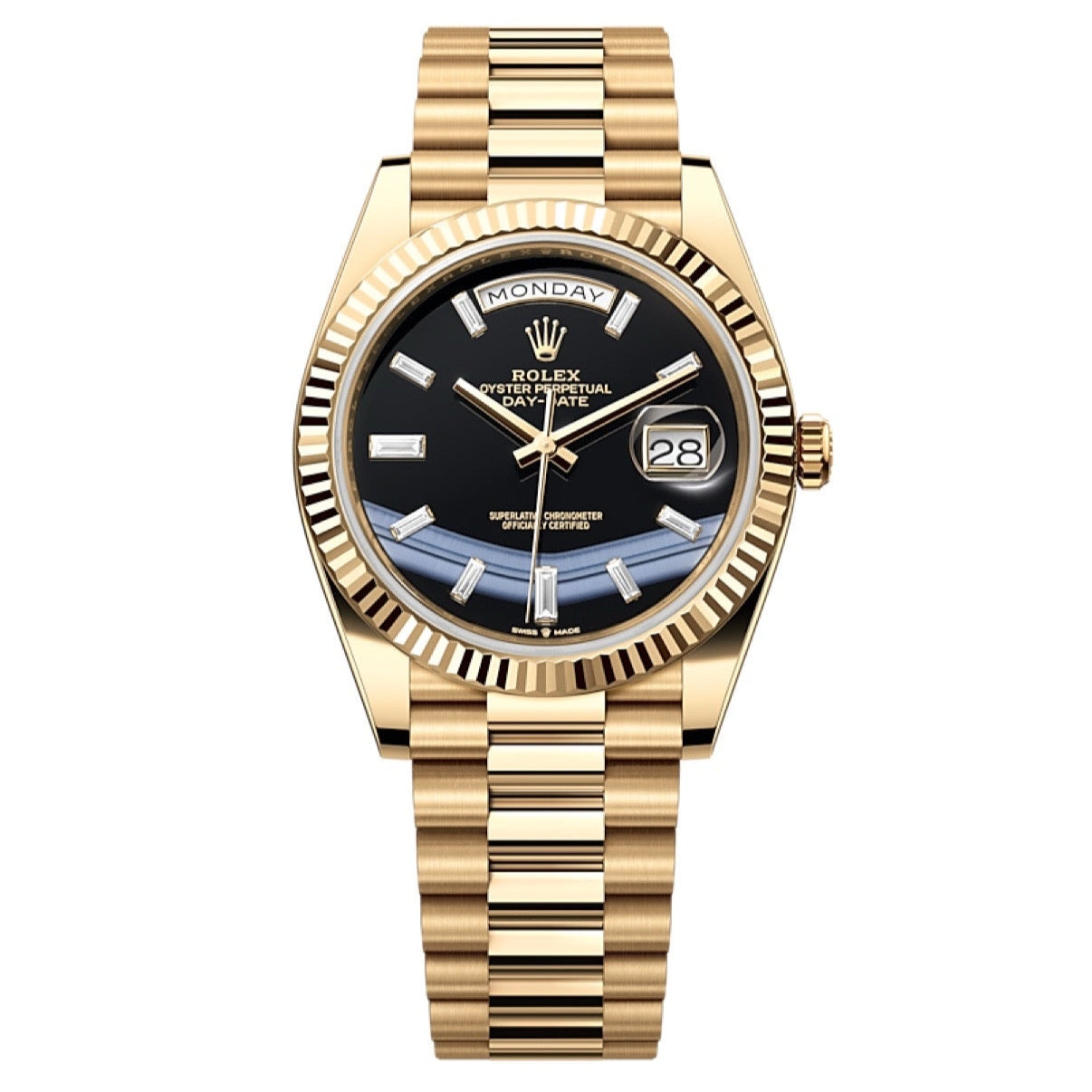2025 Brand New Rolex - 228238-0059 Day-Date 40 Yellow Gold / Onyx