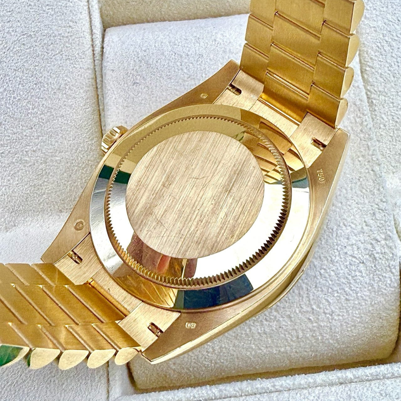 2021 Pre-owned Rolex - 228238-0054 Day-Date 40 Yellow Gold - Fluted / Paved