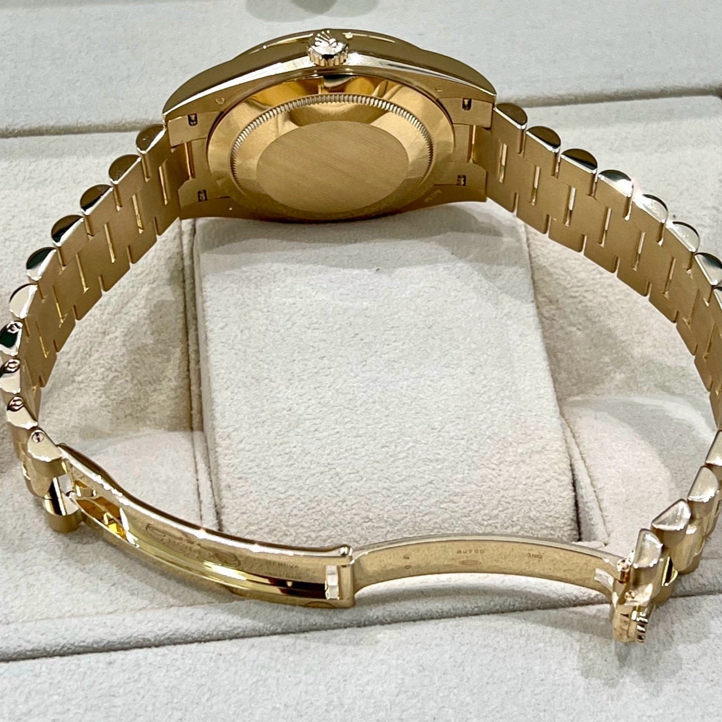 2025 Brand New Rolex - 228398TBR-0042 Day-Date 40 Yellow Gold - Baguette / Green Ombré