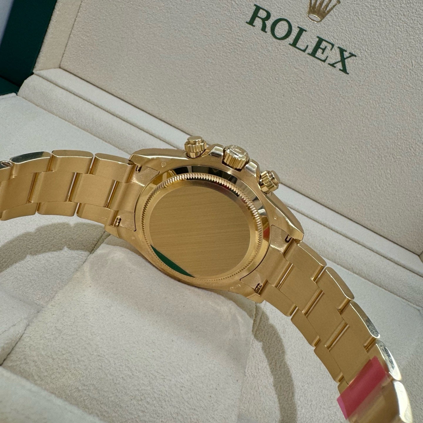 2025 Brand New Rolex - 126508-0008 Cosmograph Daytona Yellow Gold / Green / Oyster