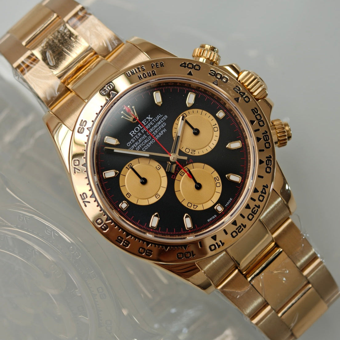 2020 Pre-owned Rolex - 116508-0009 Cosmograph Daytona Yellow Gold / Black