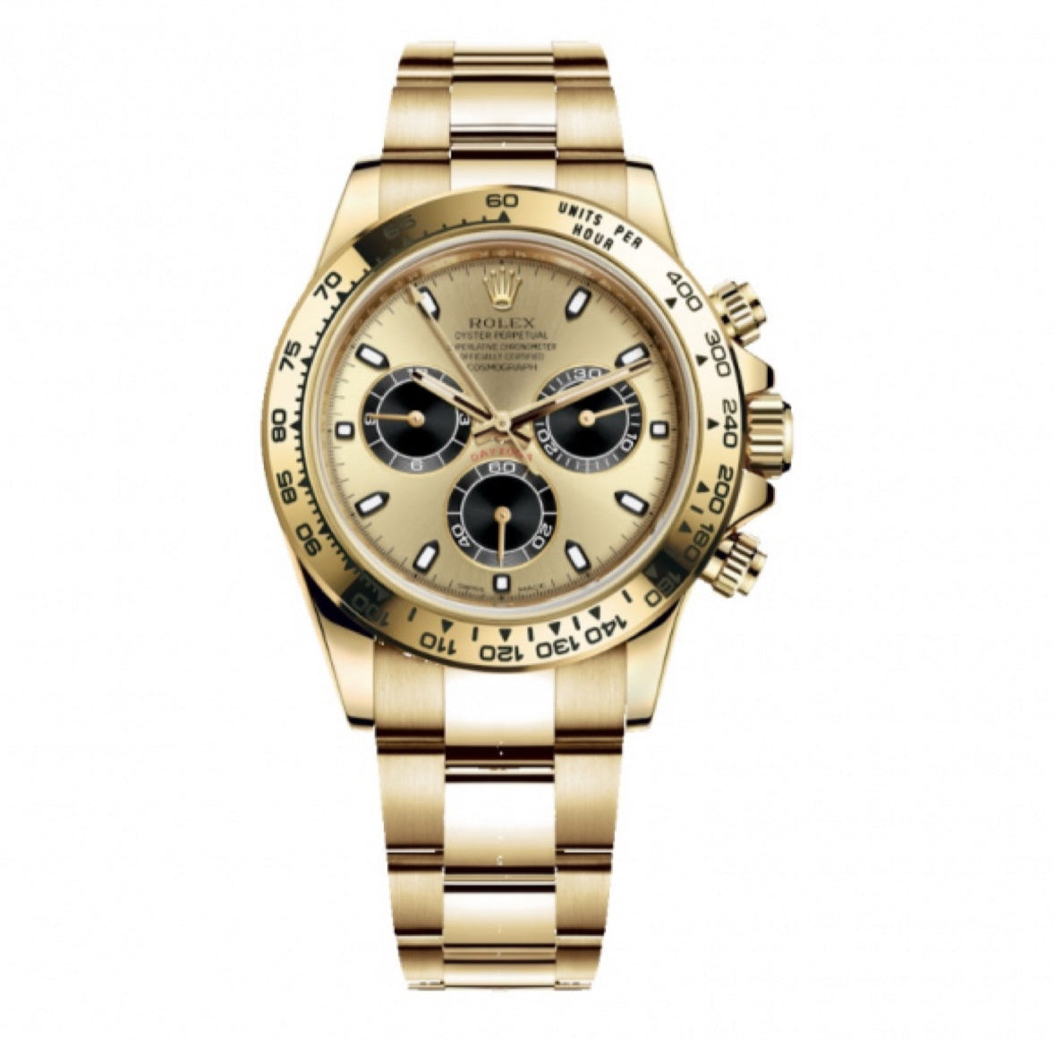 2022 Like New Rolex - 116508-0014 Cosmograph Daytona Yellow Gold / Champagne
