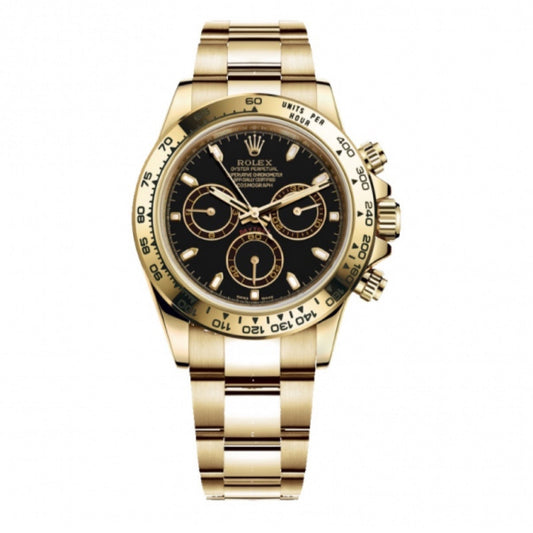 2022 Pre-owned Rolex - 116508-0004 Cosmograph Daytona Yellow Gold / Black