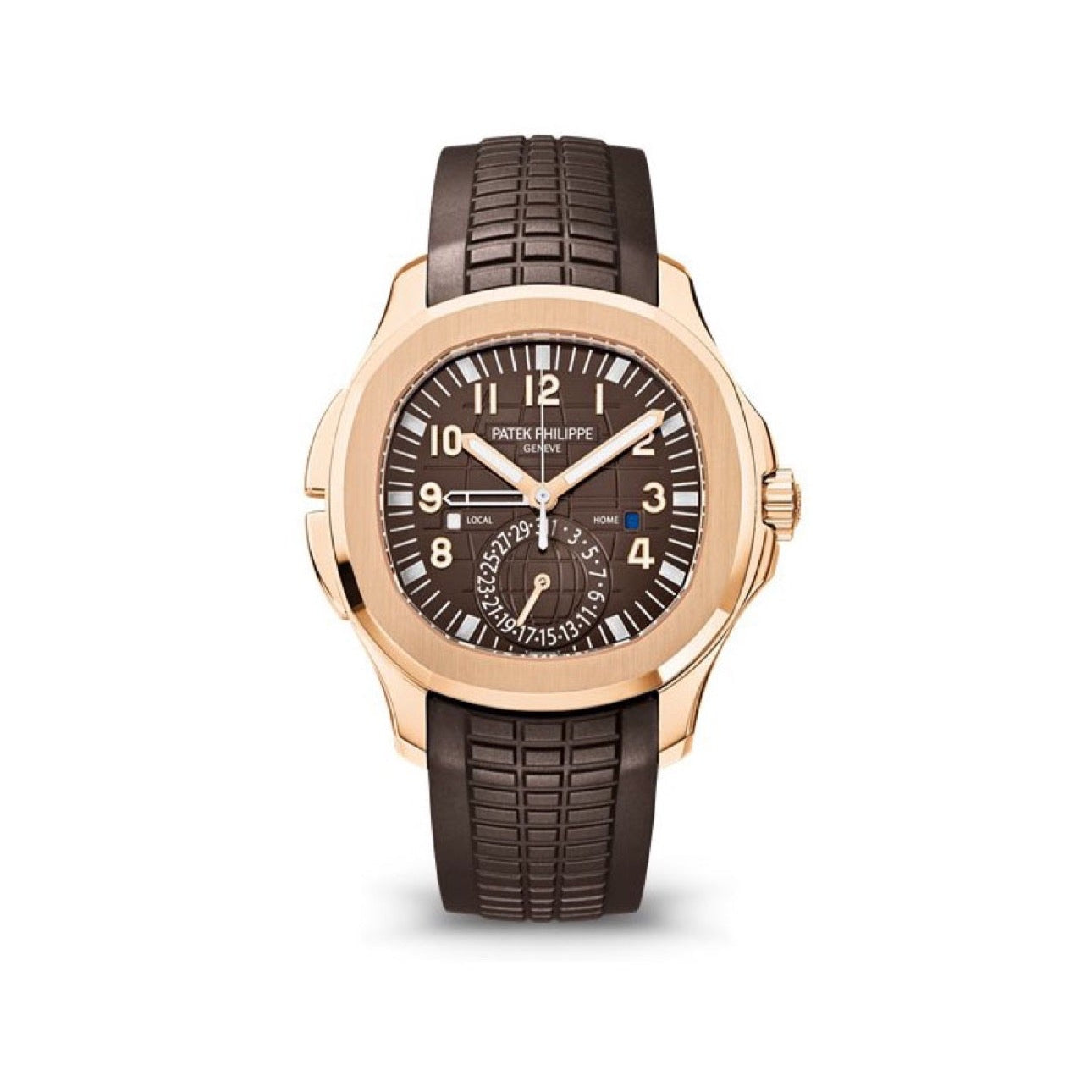 2025 Brand New Patek Philippe - 5164R-001 Aquanaut Travel Time 5164 Rose Gold / Brown