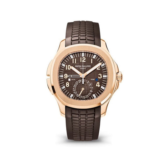 2025 Brand New Patek Philippe - 5164R-001 Aquanaut Travel Time 5164 Rose Gold / Brown