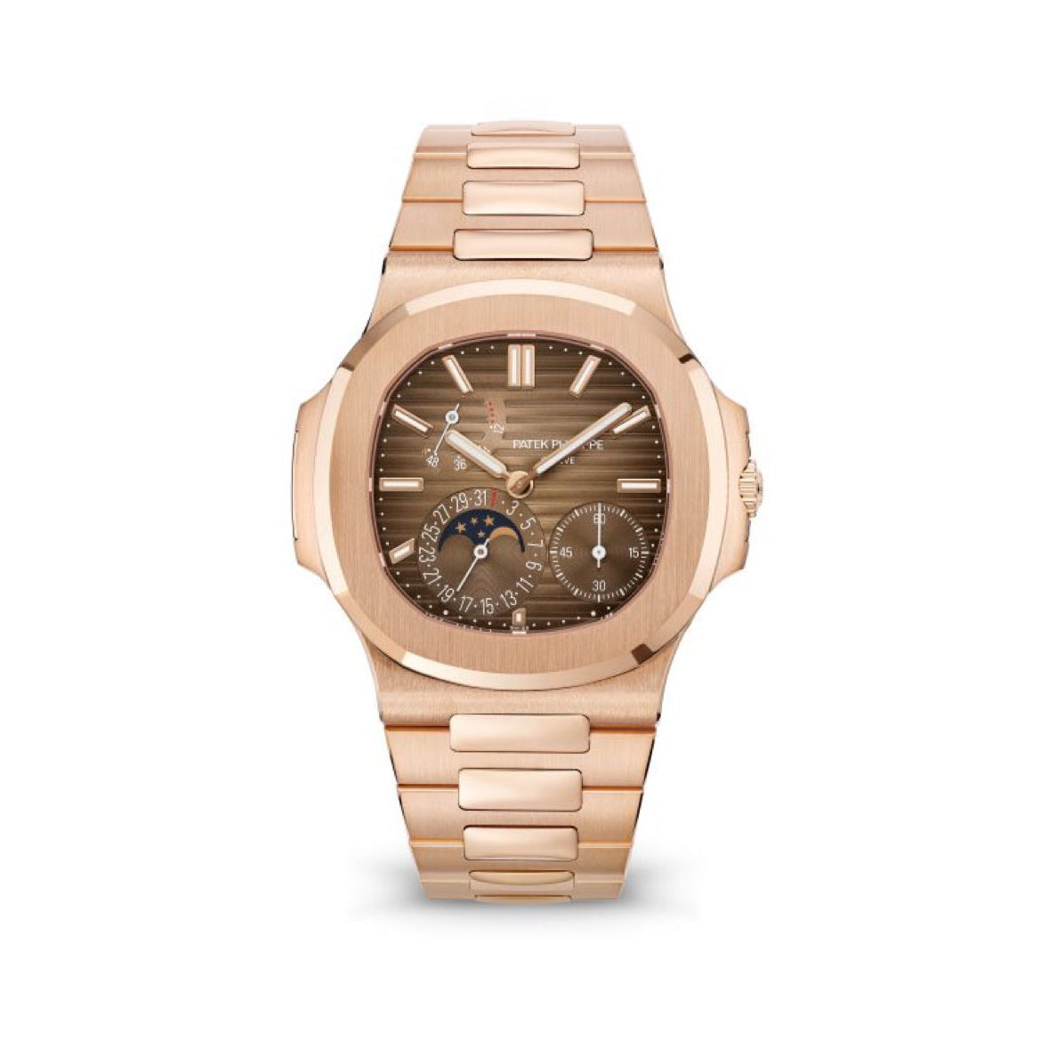 2025 Brand New Patek Philippe - 5712/1R-001 Nautilus 5712 Rose Gold / Brown
