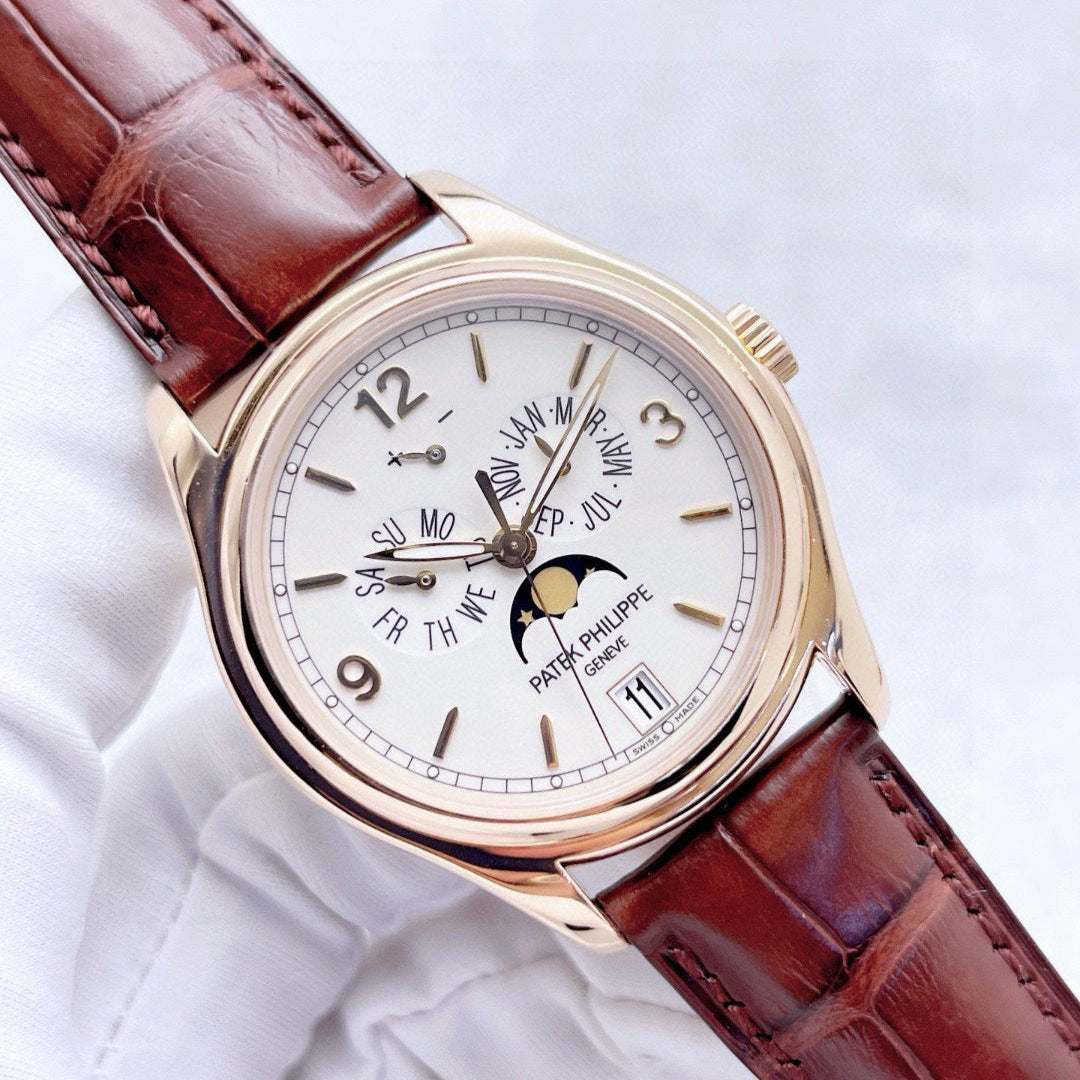 2020 Pre-owned Patek Philippe - 5146R-001 Annual Calendar 5146 Rose Gold / Cream