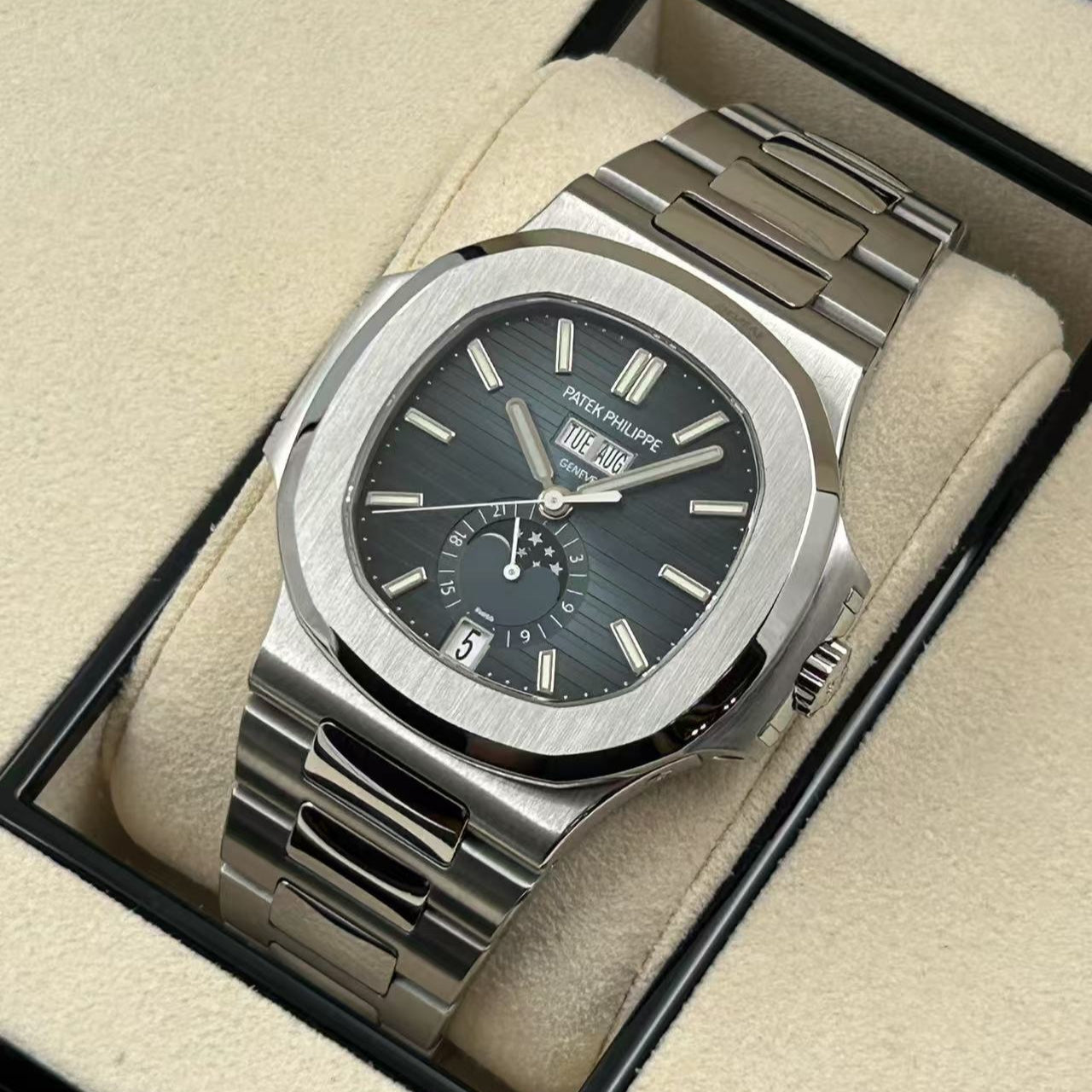 2019 Pre-owned Patek Philippe - 5726/1A-014 Nautilus 5726 Stainless Steel / Blue