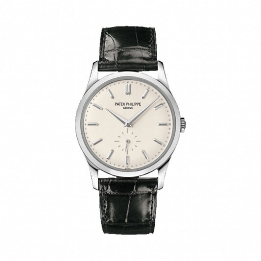2019 Pre-owned Patek Philippe - 5196G-001 Calatrava 5196 White Gold / Silver