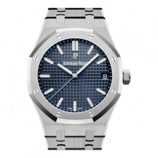 2021 Pre-owned Audemars Piguet - 15500ST.OO.1220ST.01 Royal Oak 15500 Stainless Steel / Blue