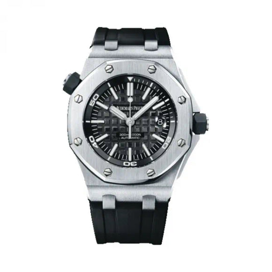 2013 Pre-owned Audemars Piguet - 15703ST.OO.A002CA.01 Royal Oak Offshore Diver Stainless Steel / Black