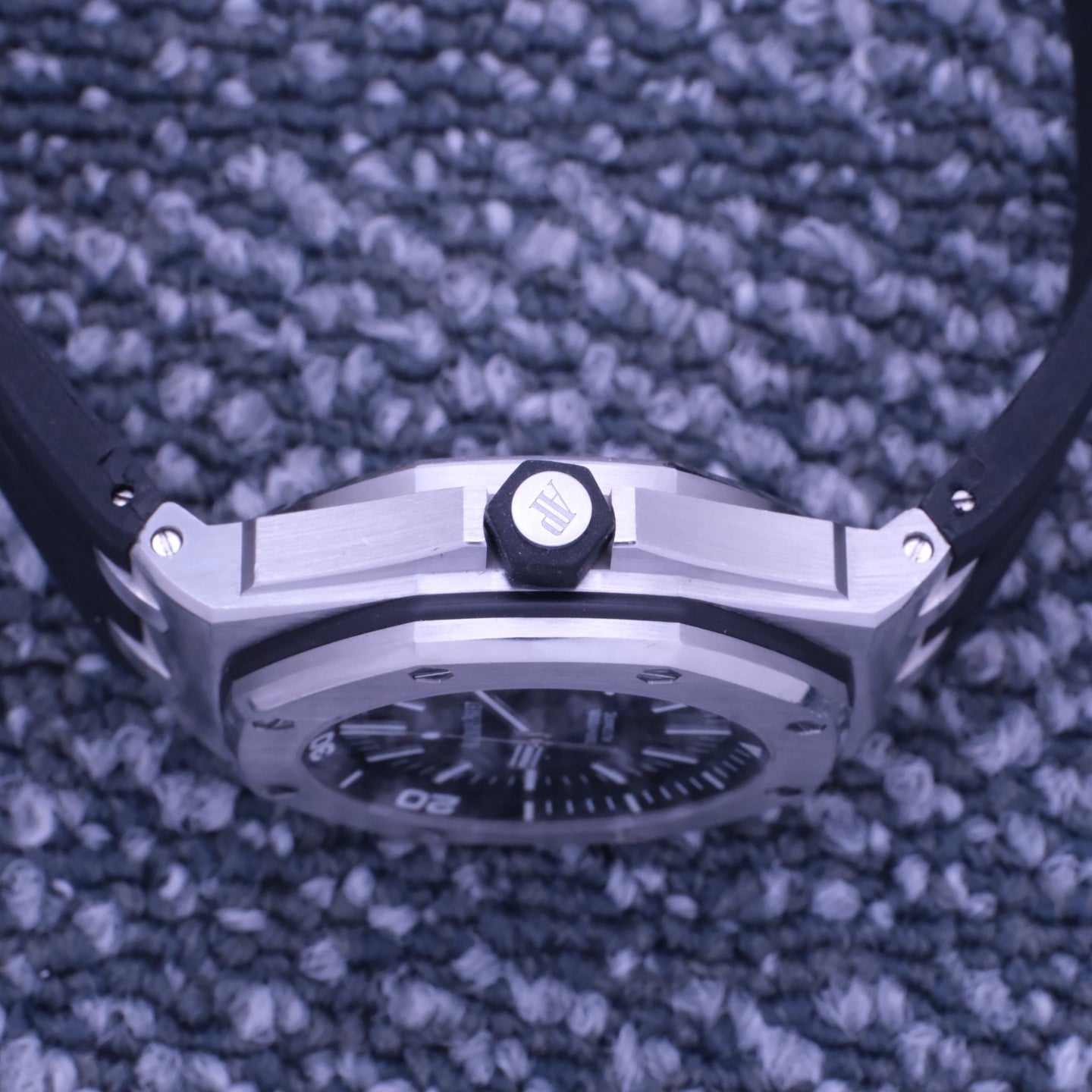2013 Pre-owned Audemars Piguet - 15703ST.OO.A002CA.01 Royal Oak Offshore Diver Stainless Steel / Black