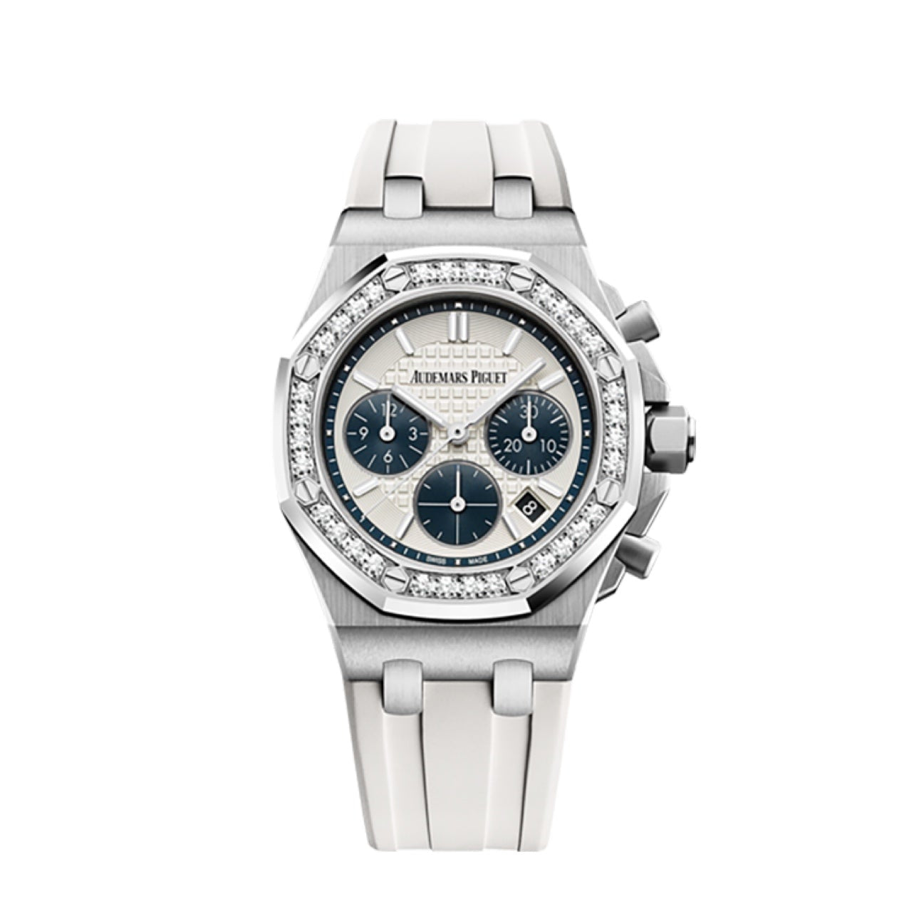2018 Pre-owned Audemars Piguet - 26231ST.ZZ.D010CA.01 Royal Oak OffShore 26231 Lady Chronograph Stainless Steel / Silver / Diamond