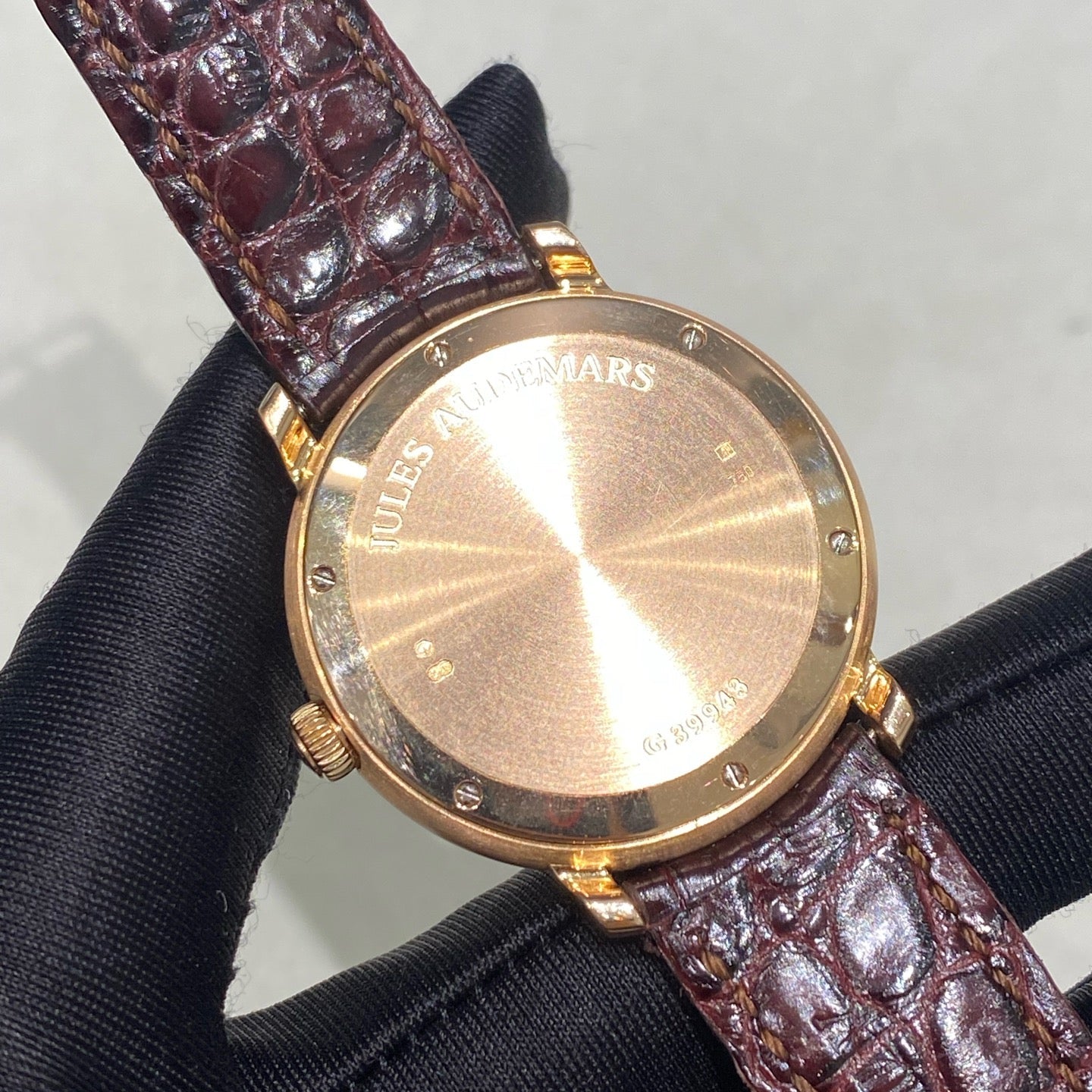 Watch ONLY Pre-owned Audemars Piguet - 26250OR.OO.A088CR.01 Jules Audemars Day & Date Pink Gold / Silver