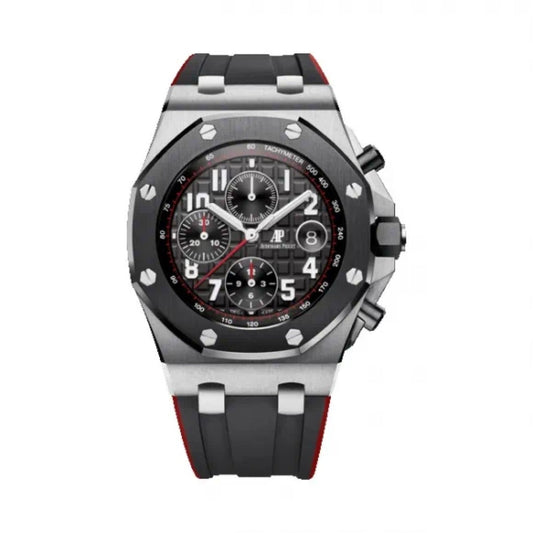 2021 Like New Audemars Piguet - 26470SO.OO.A002CA.01 Royal Oak Offshore 42 Stainless Steel / Ceramic / Black / Rubber