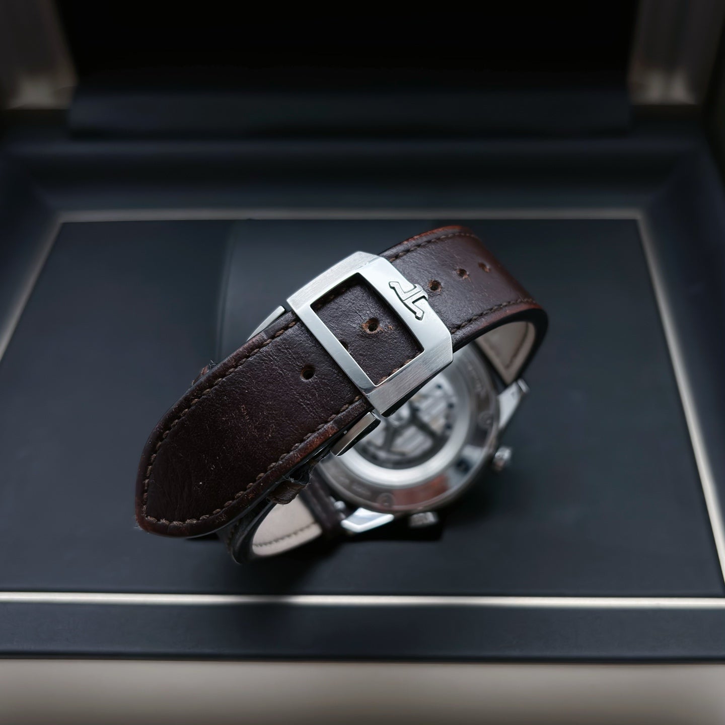 2022 Pre-owned Jaeger-LeCoultre - 9008480 Polaris Automatic Stainless Steel / Blue / Calf