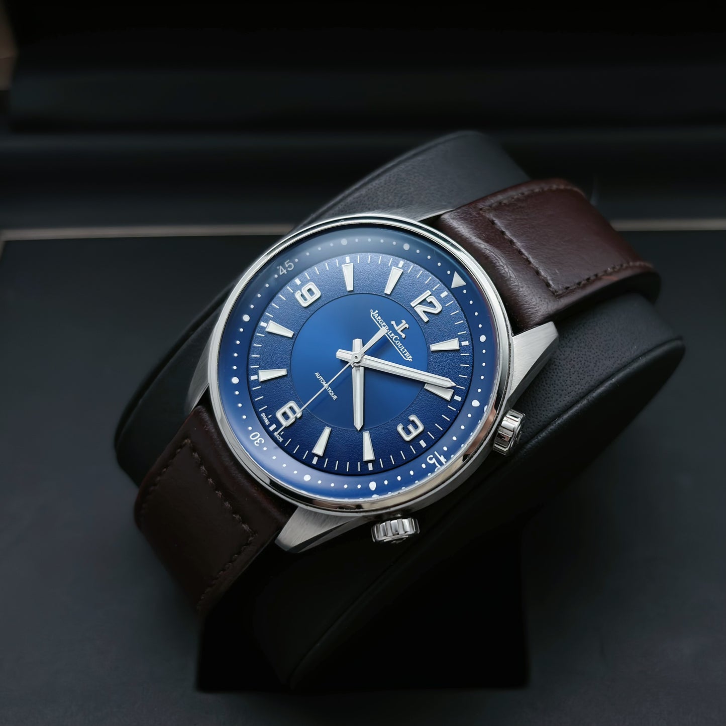 2022 Pre-owned Jaeger-LeCoultre - 9008480 Polaris Automatic Stainless Steel / Blue / Calf