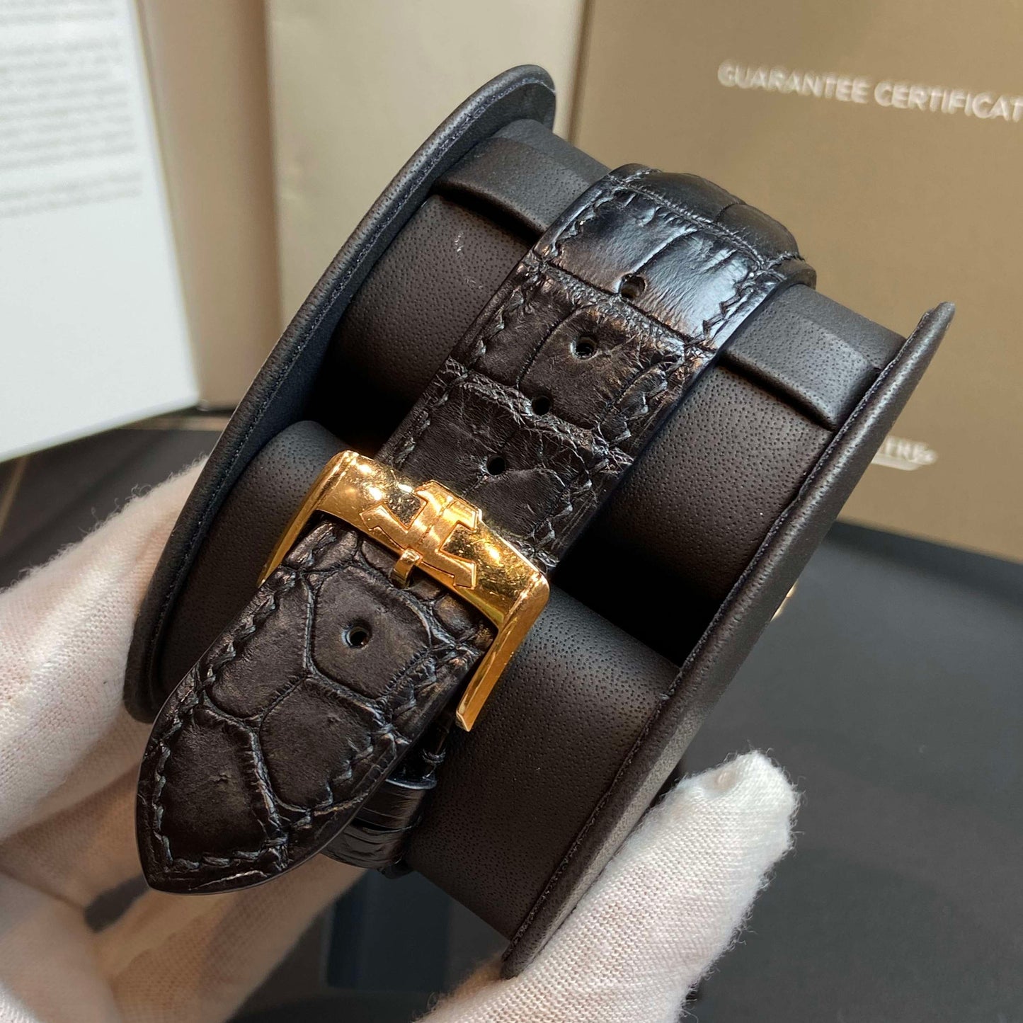 2013 Pre-owned Jaeger-LeCoultre - 6042520 Duomètre à Quantième Lunaire Pink Gold Open