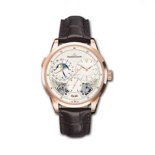 2013 Pre-owned Jaeger-LeCoultre - 6042520 Duomètre à Quantième Lunaire Pink Gold Open