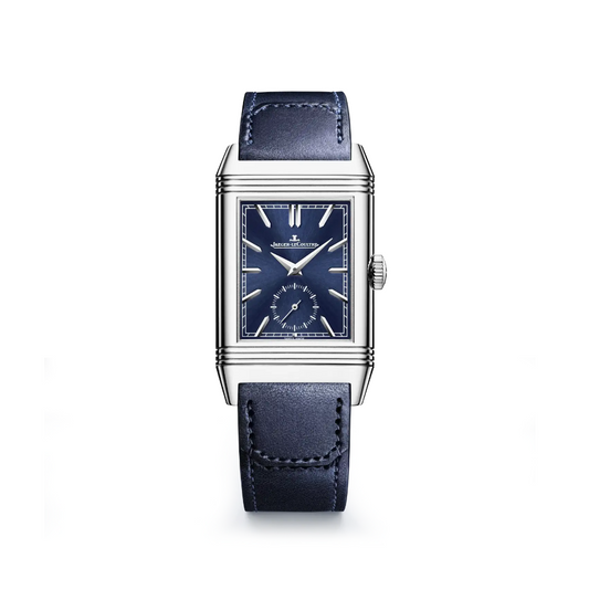 2025 New Jaeger-LeCoultre - 3988482 Reverso Tribute Duoface Stainless Steel / Blue / Fagliano