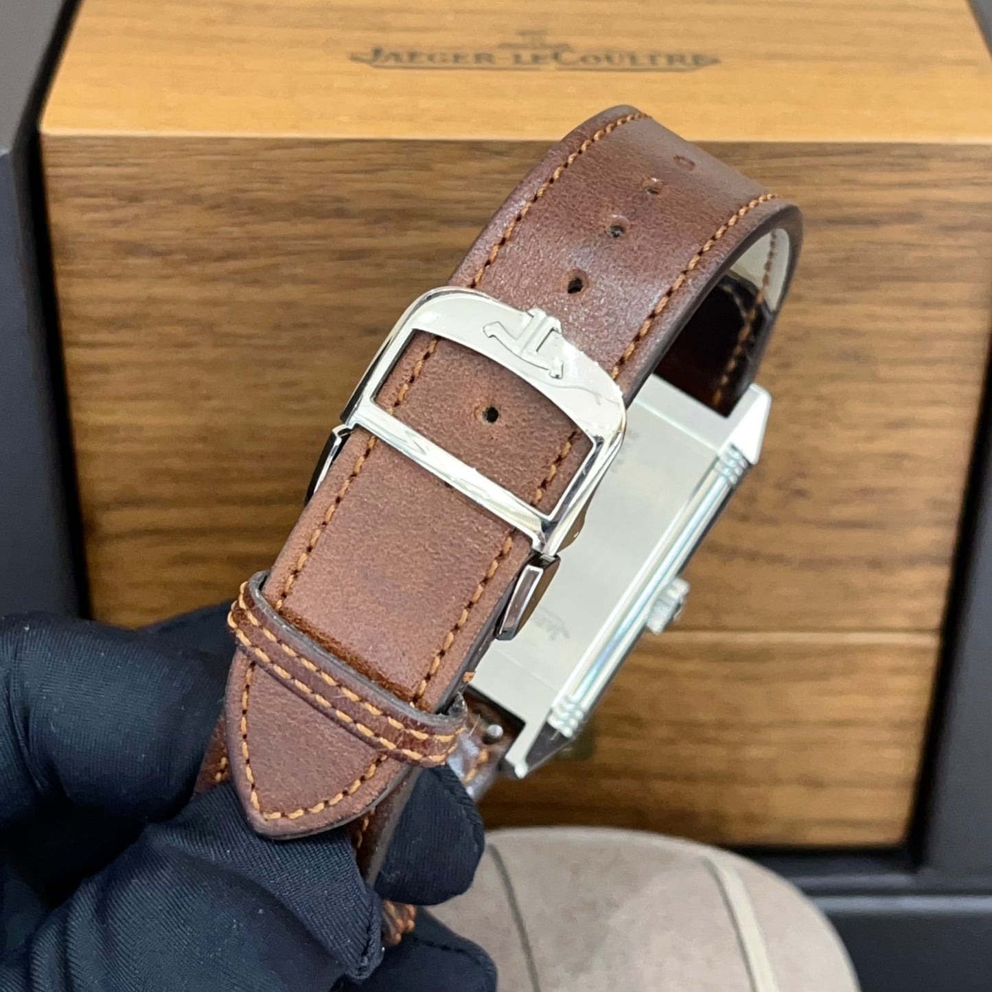 2025 New Jaeger-LeCoultre - 3848422 Reverso Classic Large Duoface Small Seconds Stainless Steel / Silver / Fagliano