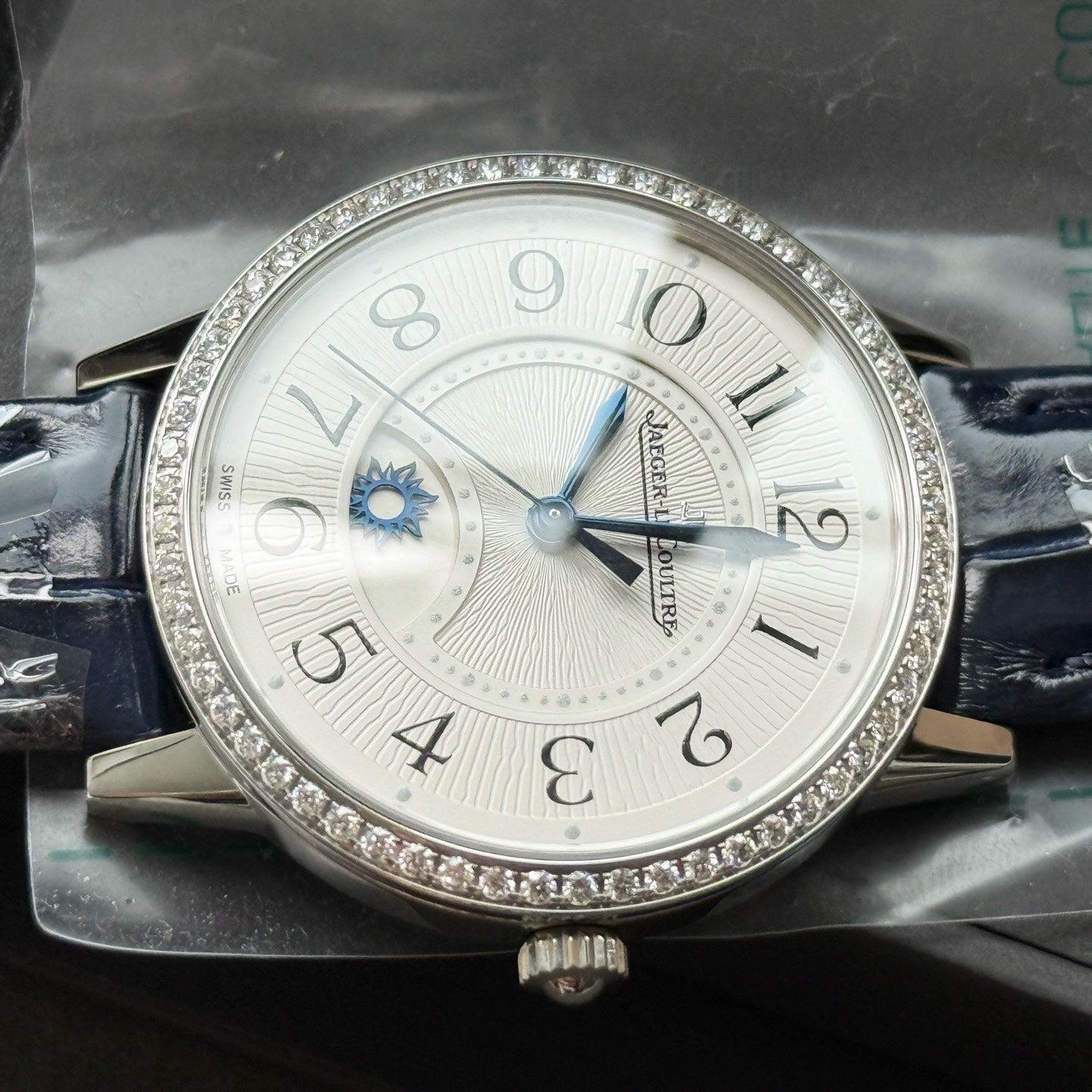 2024 New Jaeger-LeCoultre - Q3448430 Rendez-Vous Night & Day Medium Stainless Steel - Diamond / Silver / Alligator