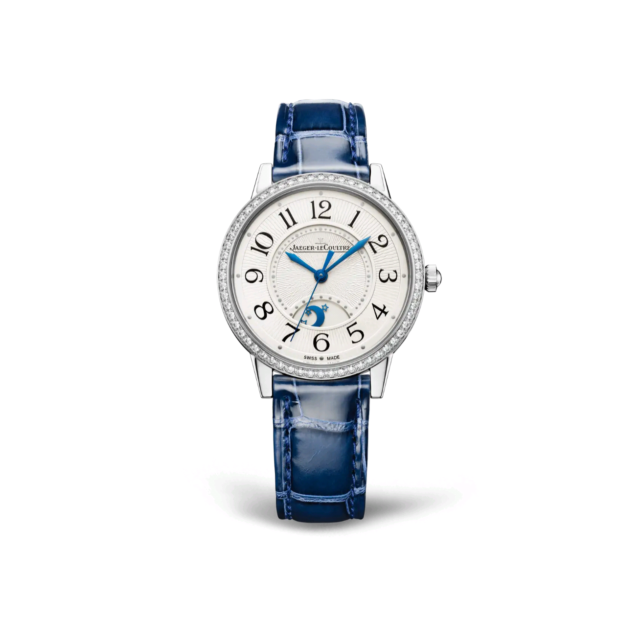 2024 New Jaeger-LeCoultre - Q3448430 Rendez-Vous Night & Day Medium Stainless Steel - Diamond / Silver / Alligator