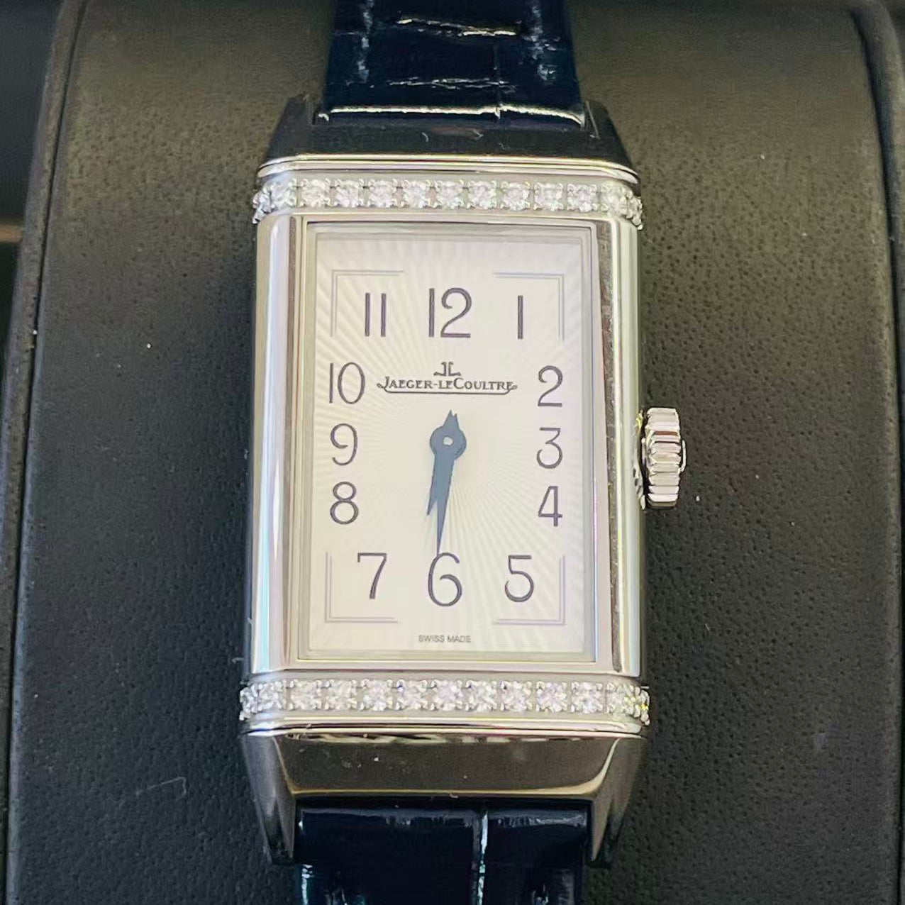2023 Like New Jaeger-LeCoultre - 3288420 Reverso One Monoface Stainless Steel / Diamond / White / Alligator