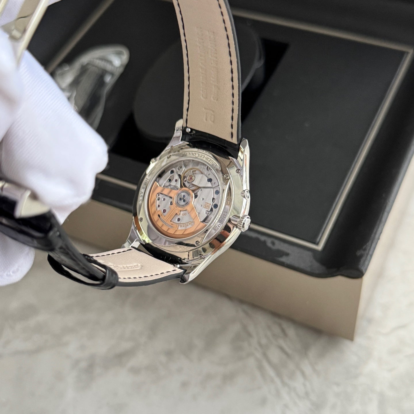 2024 Brand New Jaeger-LeCoultre - Q1368430 Master Ultra Thin Moon Stainless Steel / Silver / Alligator