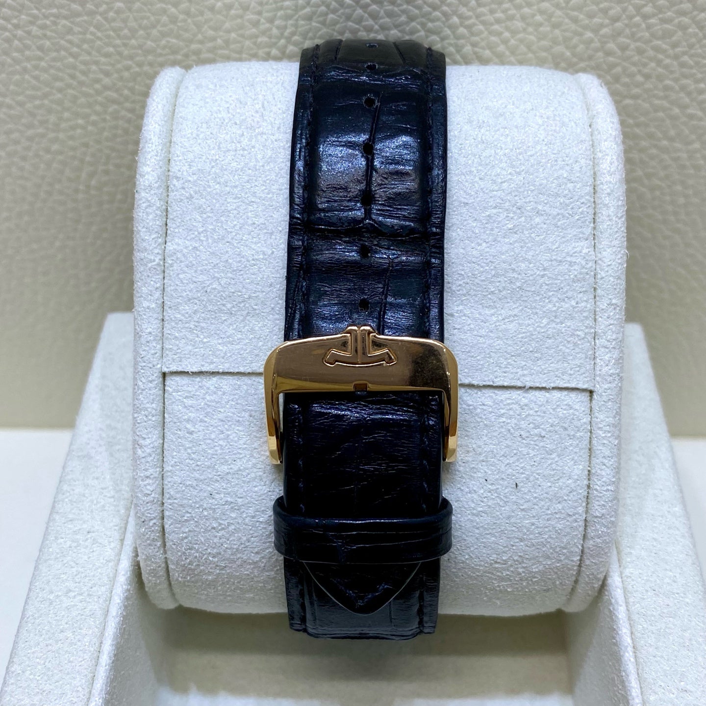 2024 Pre-owned Jaeger-LeCoultre - Q1362511 Master Ultra Thin Moon Pink Gold / Eggshell / Alligator