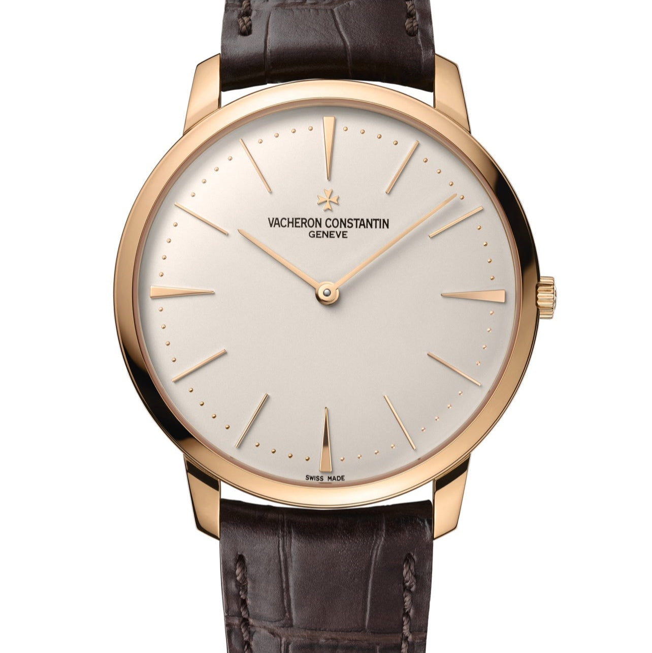 2019 Pre-owned Vacheron Constantin - 81180/000R-9159 Patrimony Contemporaine 40 Manual-Winding / Pink Gold / Silver
