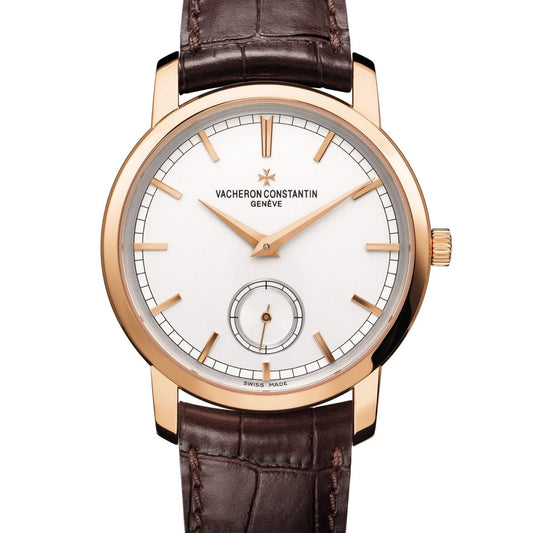 2025 Like New Vacheron Constantin - 82172/000R-9382 Traditionnelle Small Seconds Pink / Silver